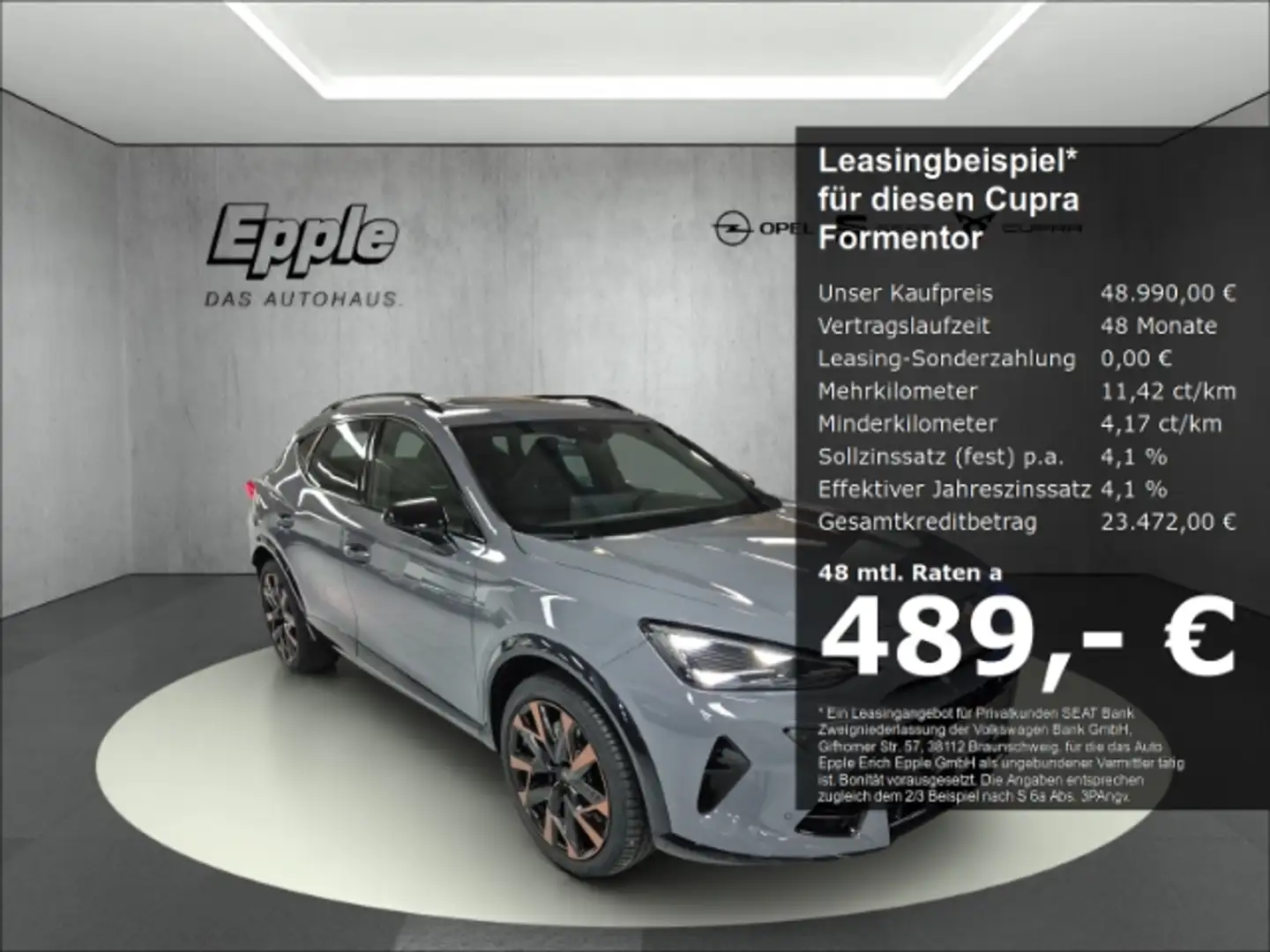 CUPRA Formentor VZ 2.0 TSI 245 kW (333 PS) 7-Gang DSG 4Drive AHK S Grau - 1