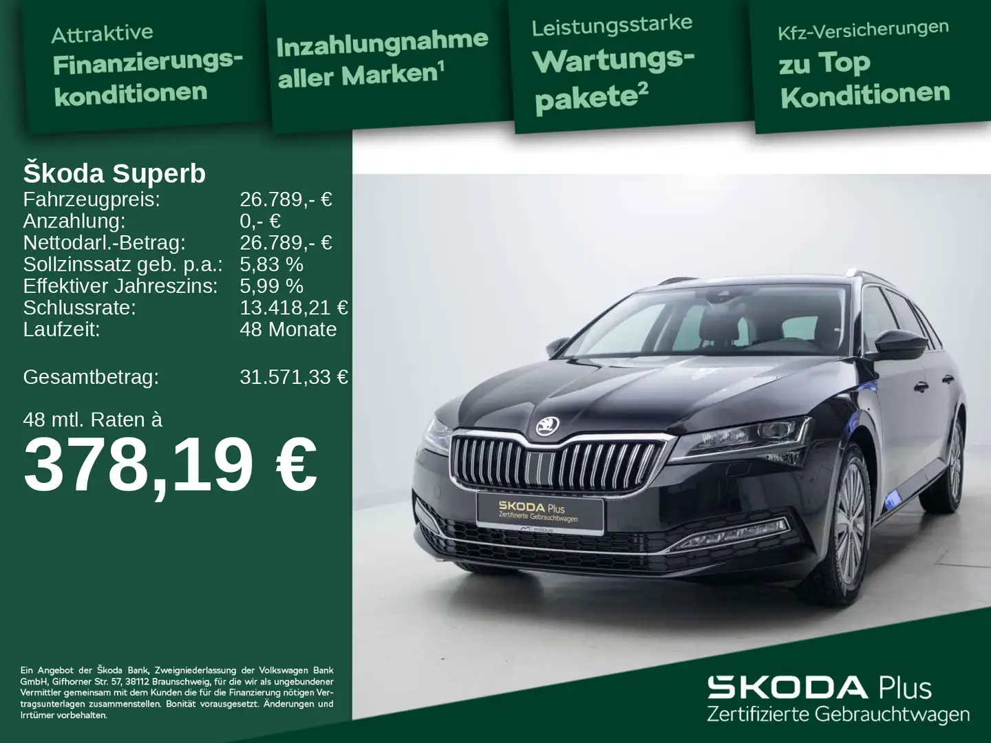 Skoda Superb Combi 2.0 TDI STYLE*DSG*LED*PDC*SHZ*AAC* Noir - 1
