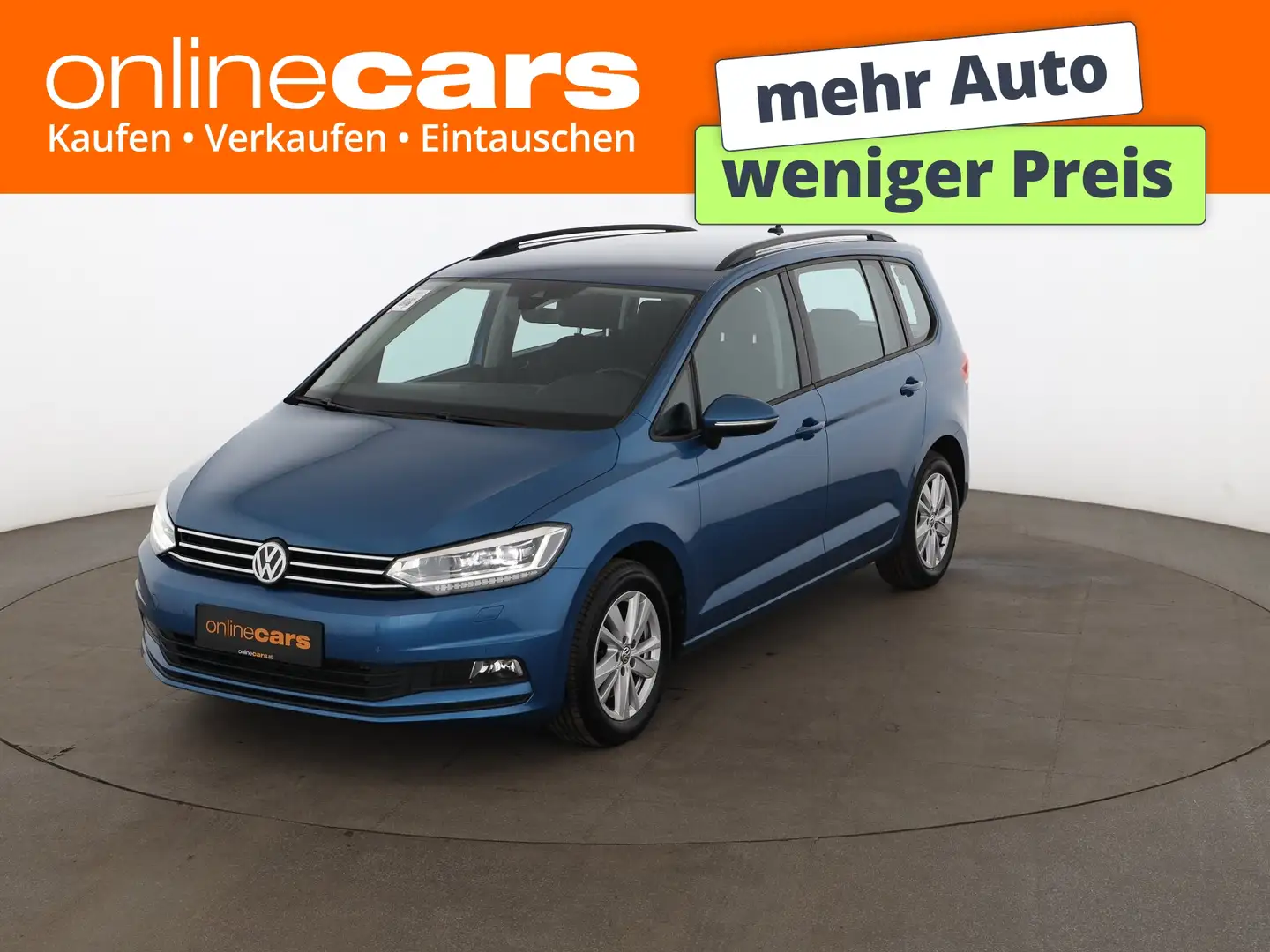 Volkswagen Touran 2.0 TDI Comfort Aut 7-SITZER LED STANDHZG Blau - 1