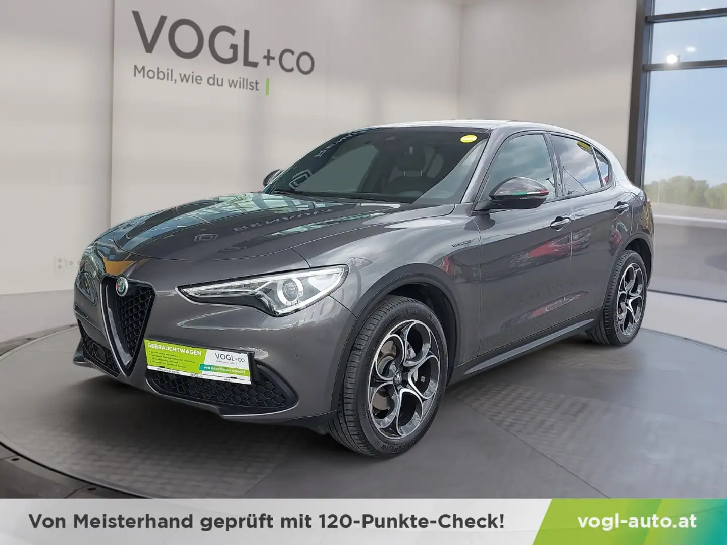 Alfa Romeo Stelvio Veloce Super + Sprint Paket 2,0 16V 20 Grau - 1