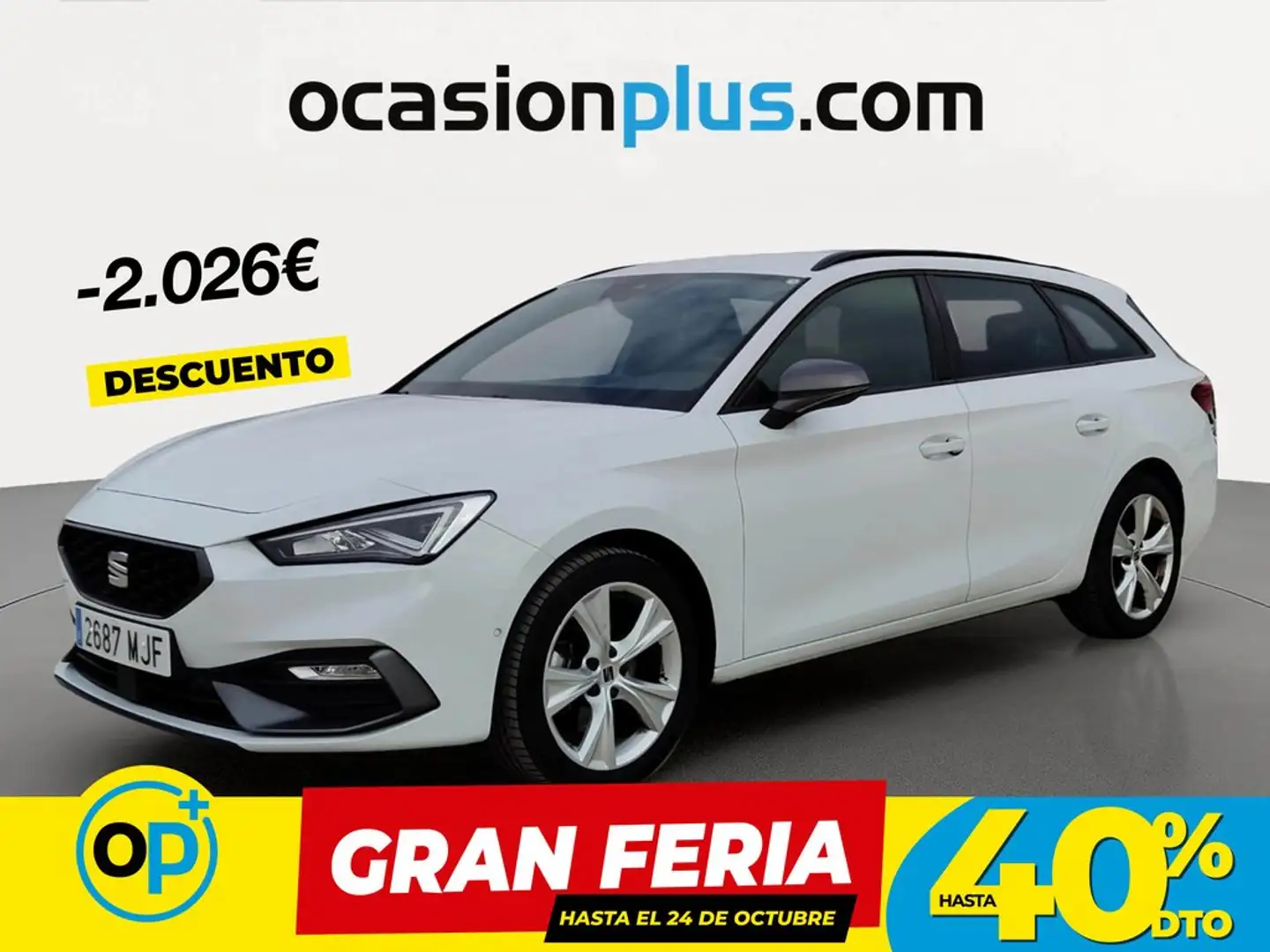 SEAT Leon ST 2.0TDI CR S&S FR XS DSG-7 150 Blanco - 1