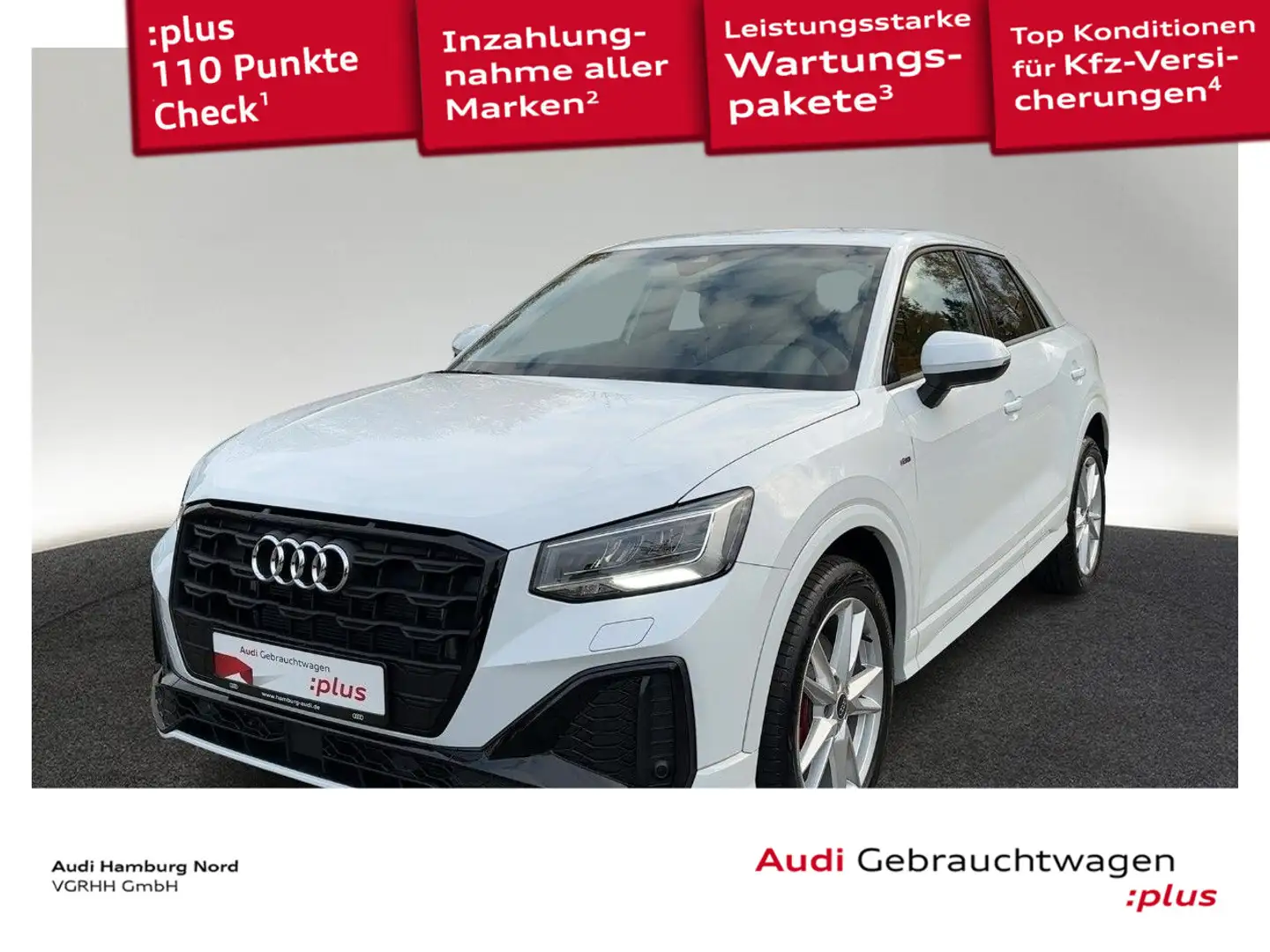 Audi Q2 35 TFSI S tronic S line Navi Kamera AHK ACC Weiß - 1