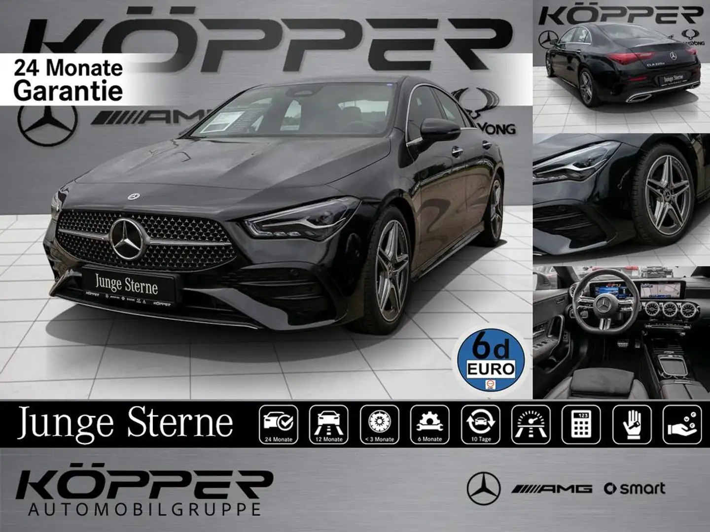 Mercedes-Benz CLA 220 d AMG Advanced PLUS Black Line Sitzhzg. Zwart - 1