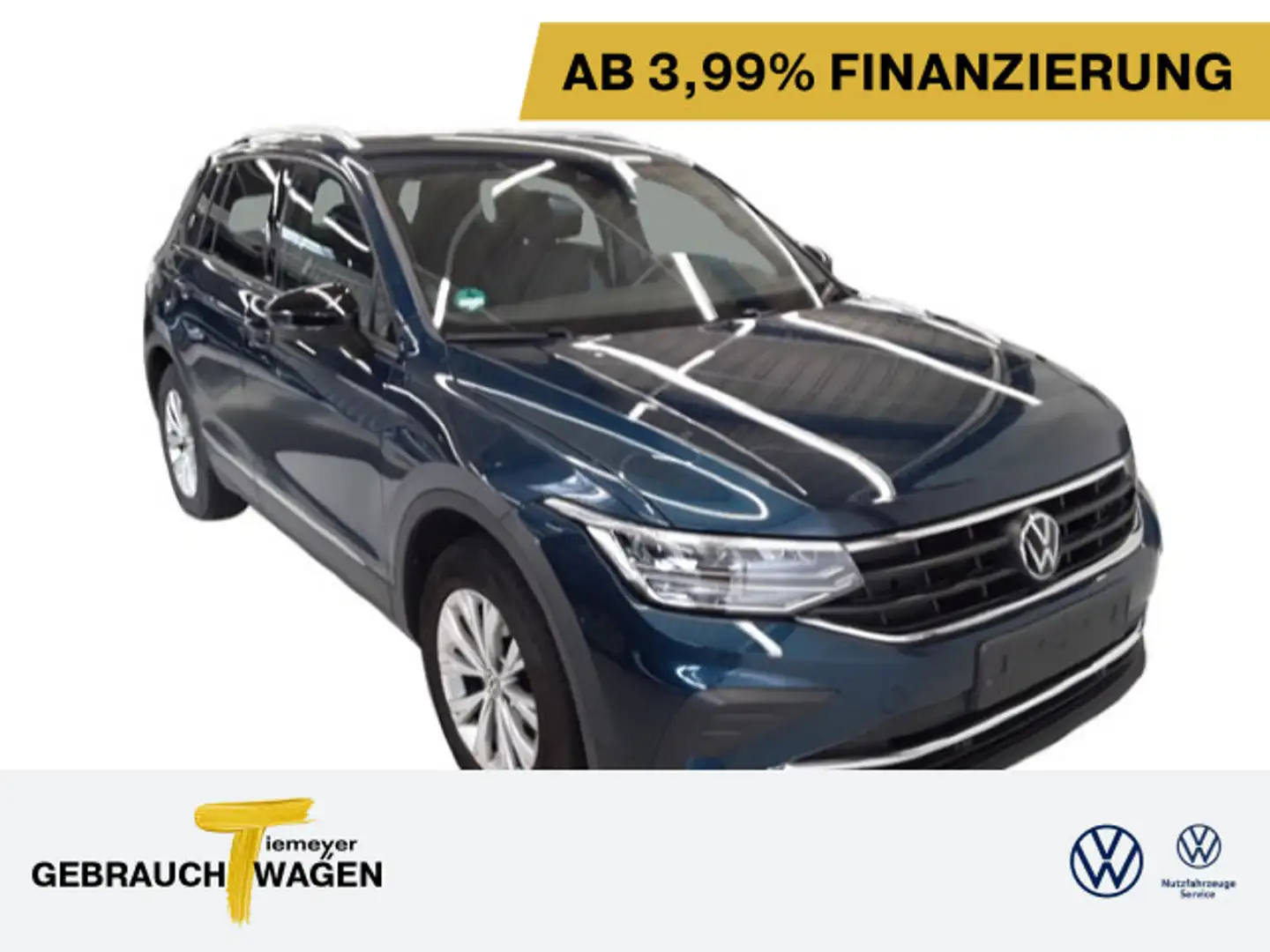 Volkswagen Tiguan 1.5 TSI DSG ACTIVE+ STHZG LM19 HuD ASSIST Blau - 1