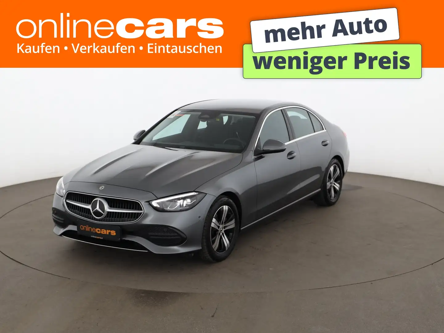 Mercedes-Benz C 180 Avantgarde Aut LED LEDER NAVI SITZHZG R-CAM Grau - 1