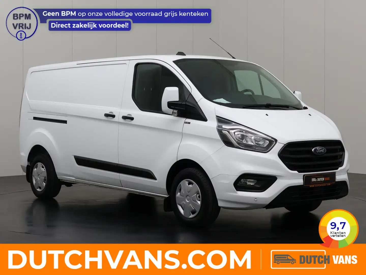Ford Transit Custom 2.0TDCi 130PK Lang | Achterdeuren | Airco | Cruise Weiß - 1