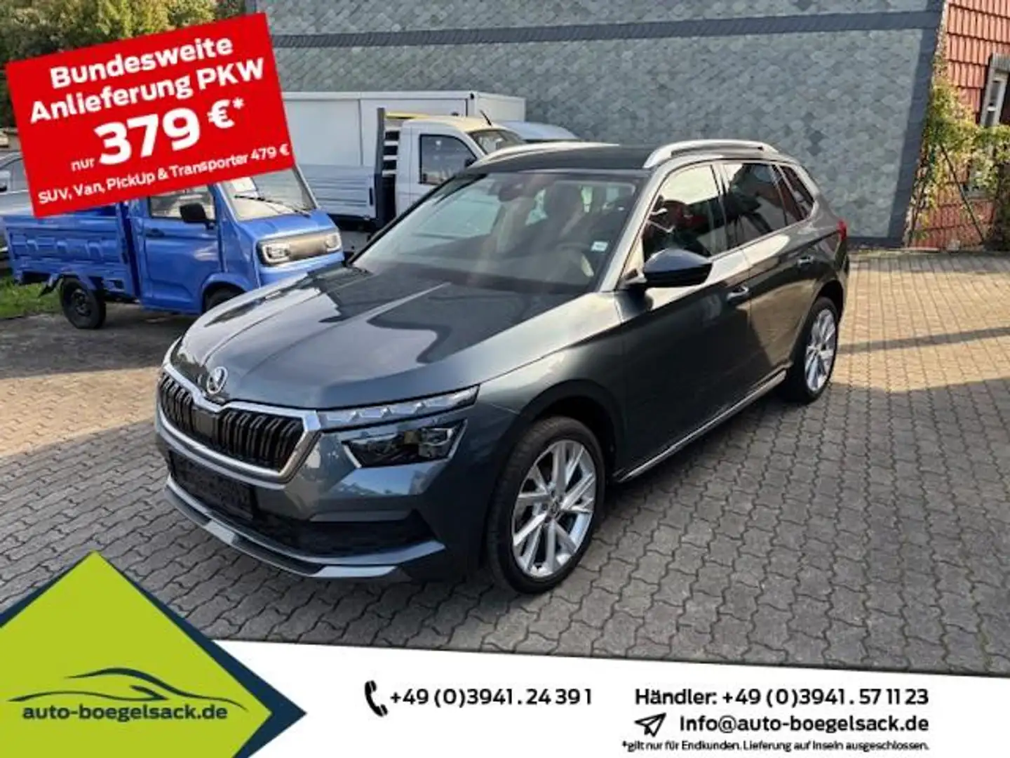 Skoda Kamiq 1.0 TSI DSG Style+ALU'18+LED+CLIMATRONIC+ Gris - 1
