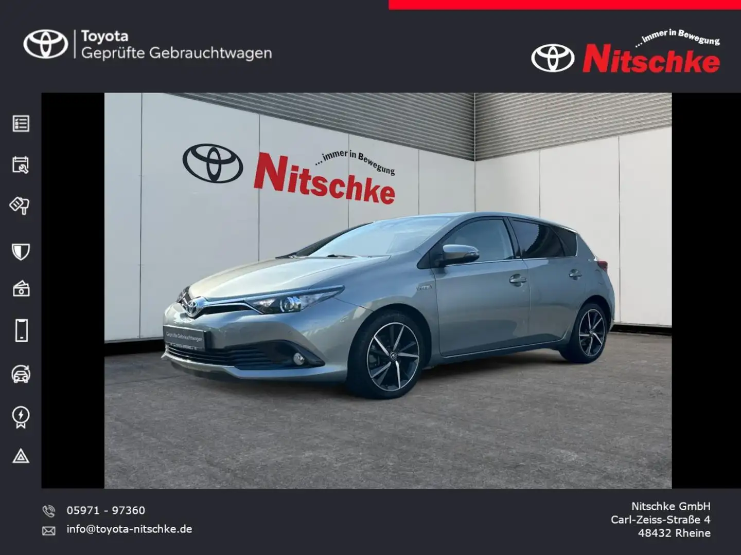 Toyota Auris 1.8 Hybrid Edition-S+ Grigio - 1