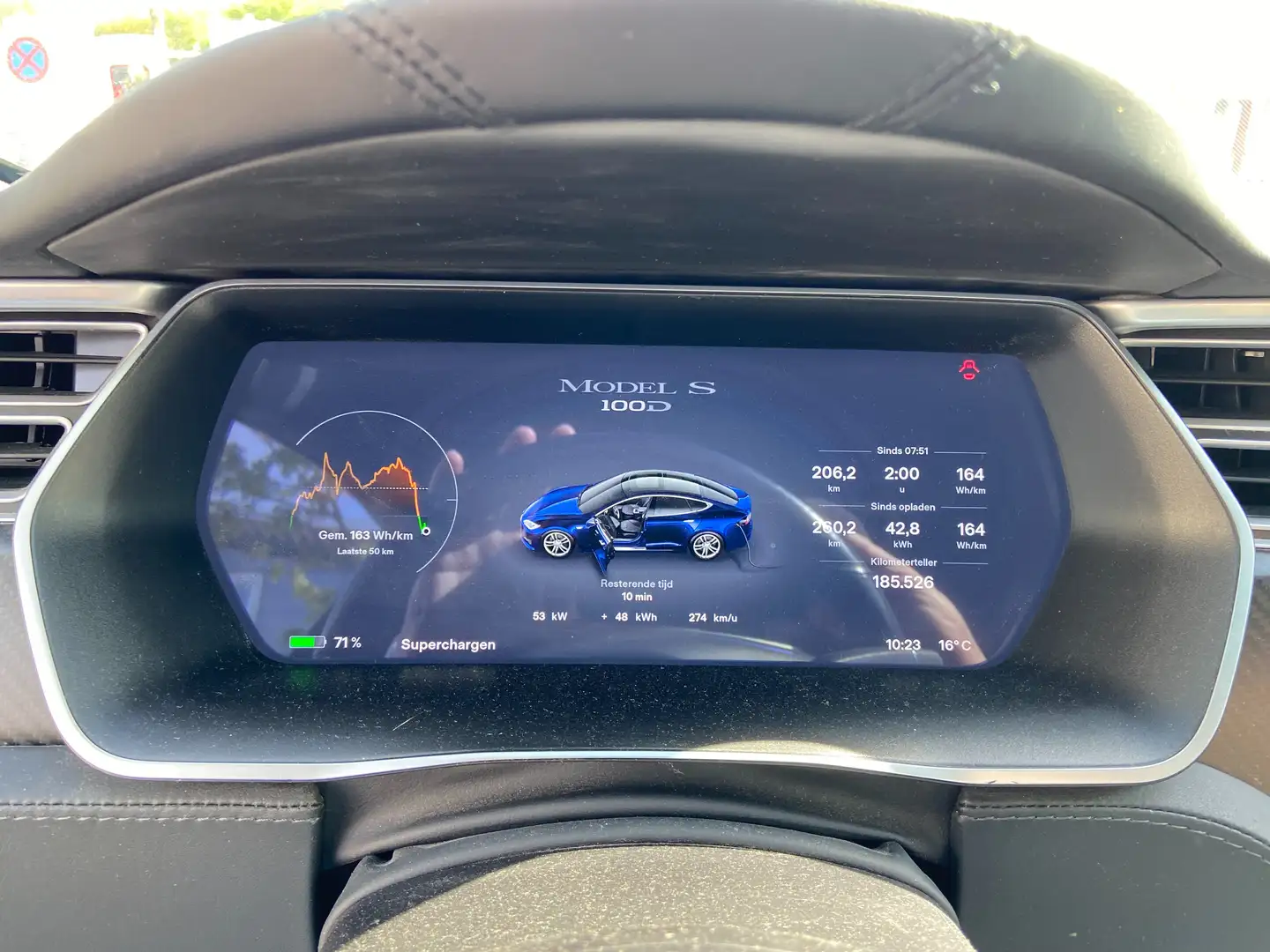 Tesla Model S 100D Blauw - 1