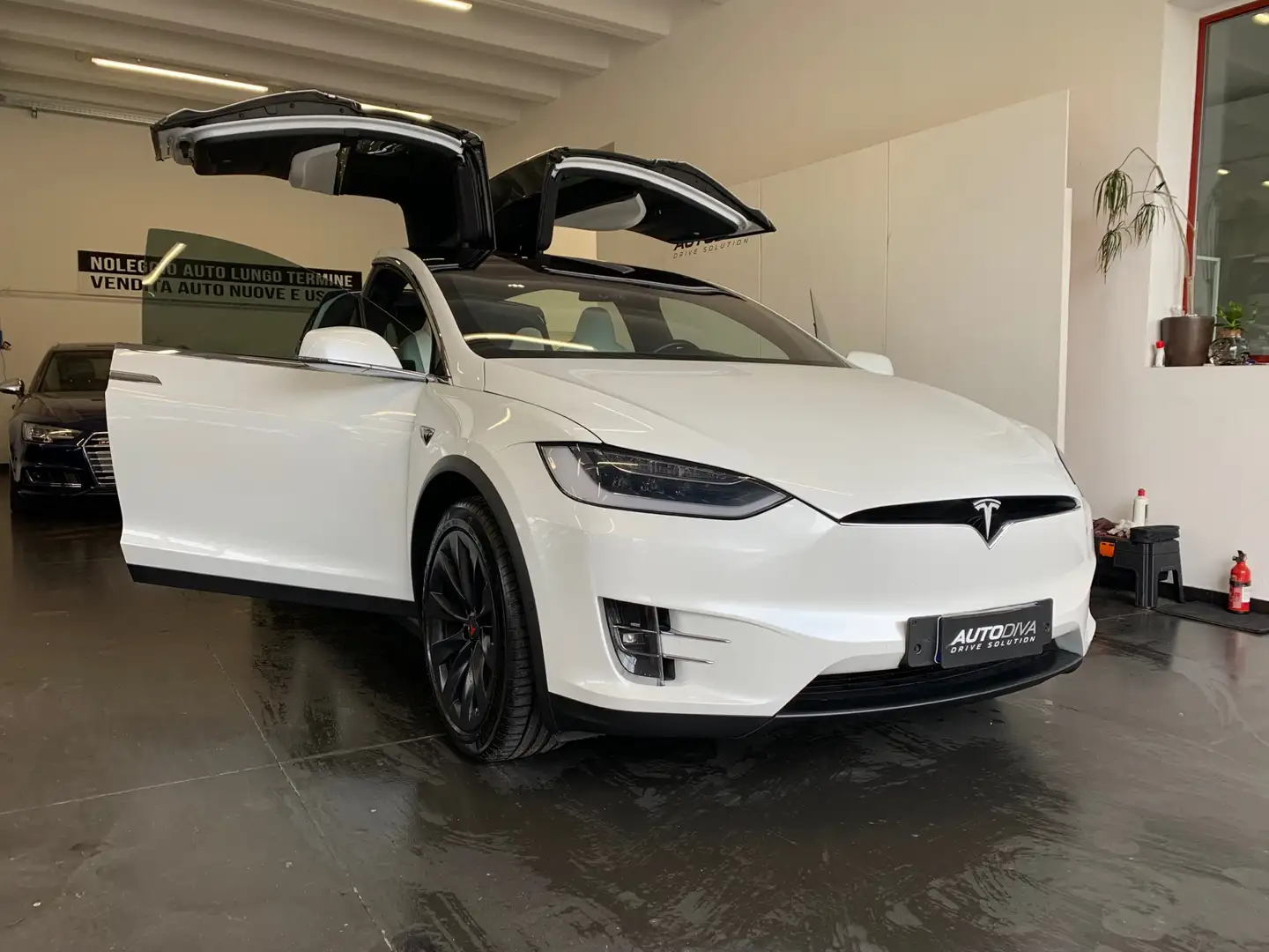 Tesla Model X Model X Long Range Plus awd #AUTOPILOT AVANZATO# Bianco - 1