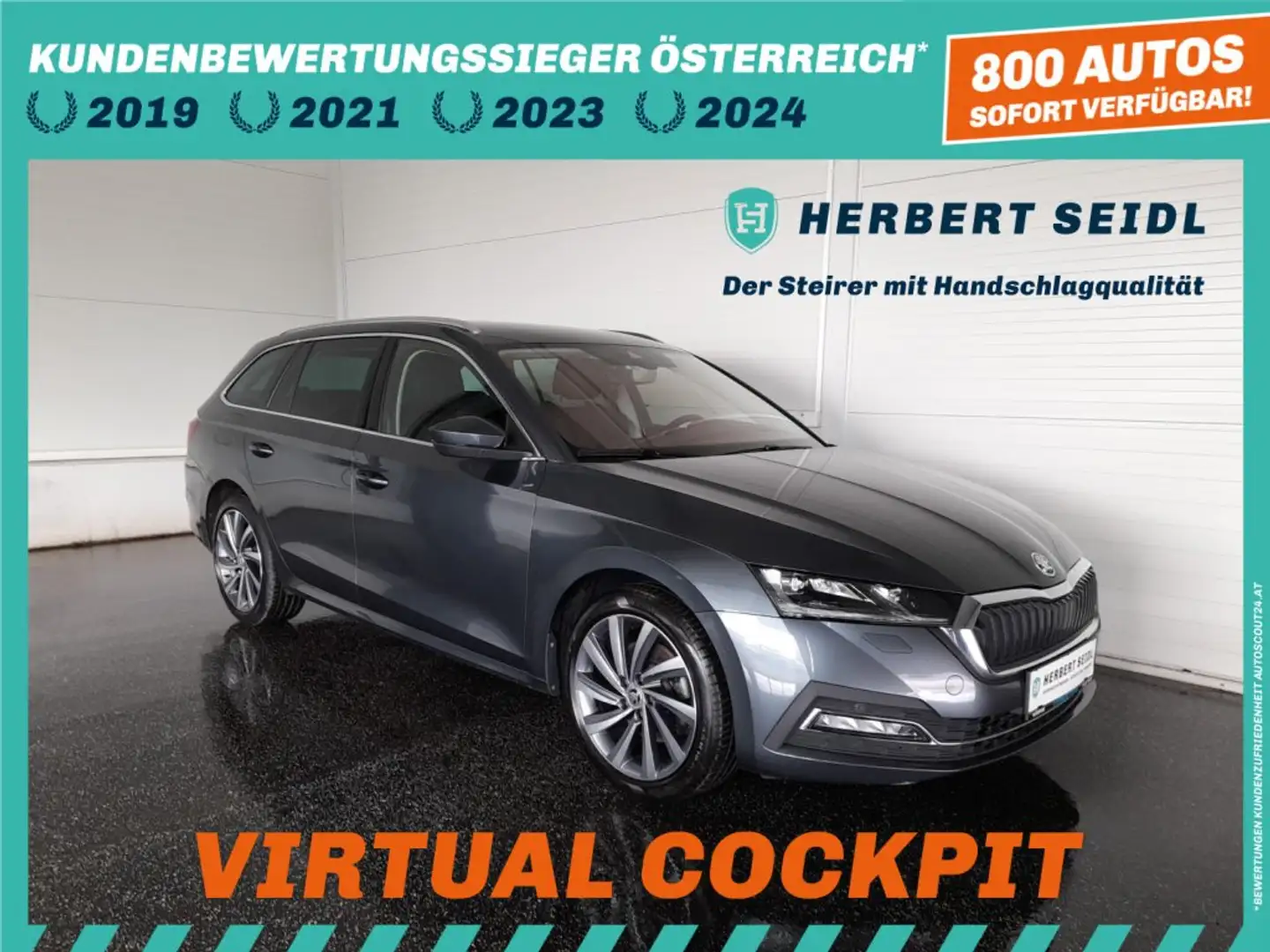 Skoda Octavia Combi STYLE PHEV DSG *LEDER MIT SITZBELÜFTUNG / MATRIX-LED / 18 ZOLL / DCC / HEAD-UP / VIRTUELL / NAVI* Grau - 1
