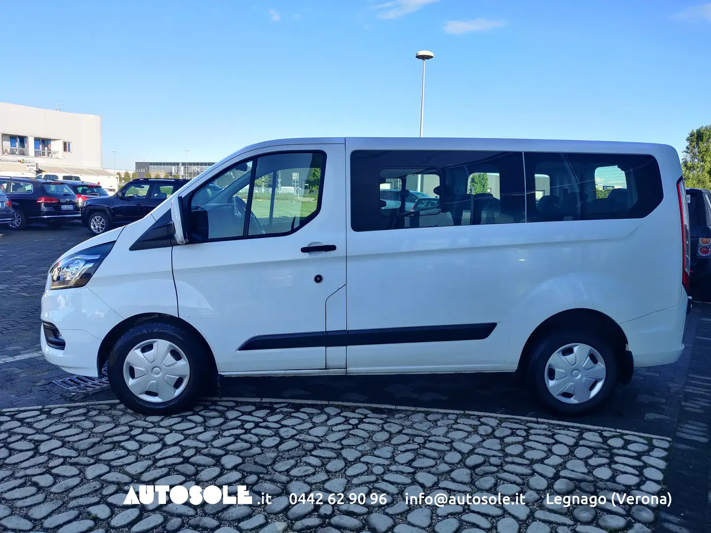 Ford Transit Custom 2.0 Ecoblue Hybrid 9Posti Autovettura Blanc - 2