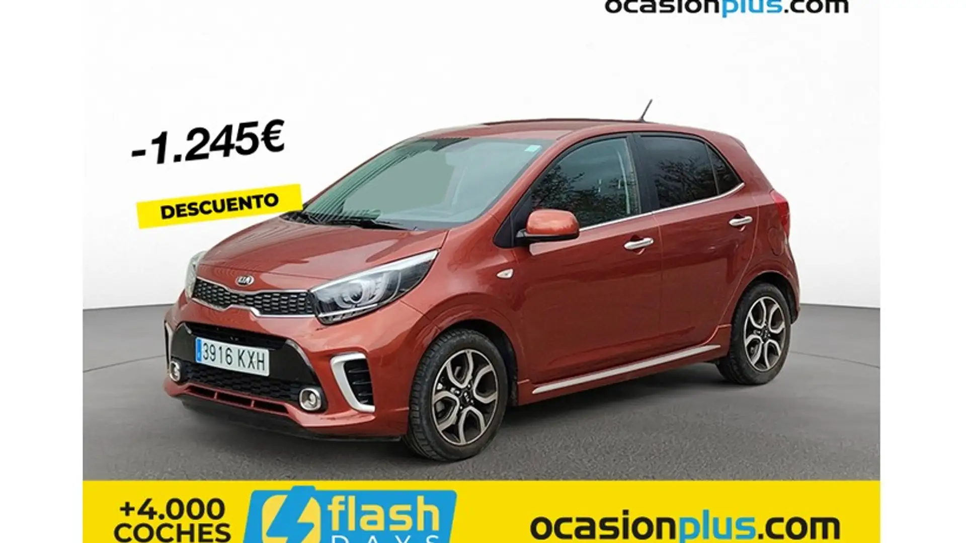 Kia Picanto 1.0 CVVT Eco-Dynamics GT Line Naranja - 1