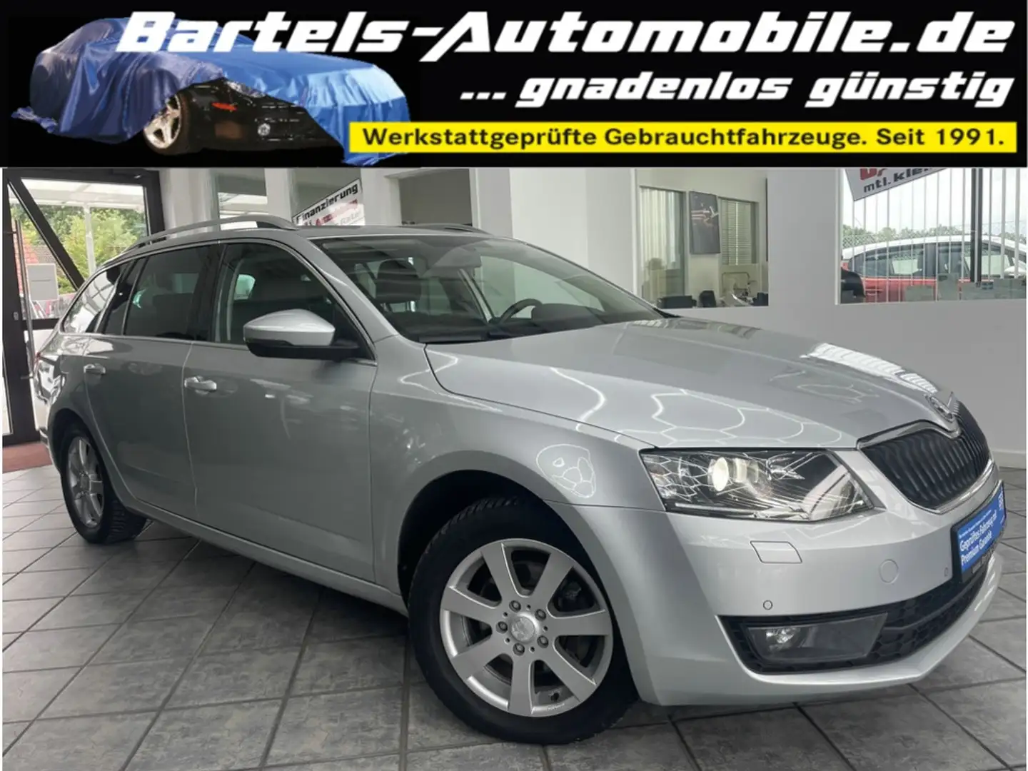 Skoda Octavia Combi 2.0 TDI Elegance, 2.Hand, Leder Silber - 1