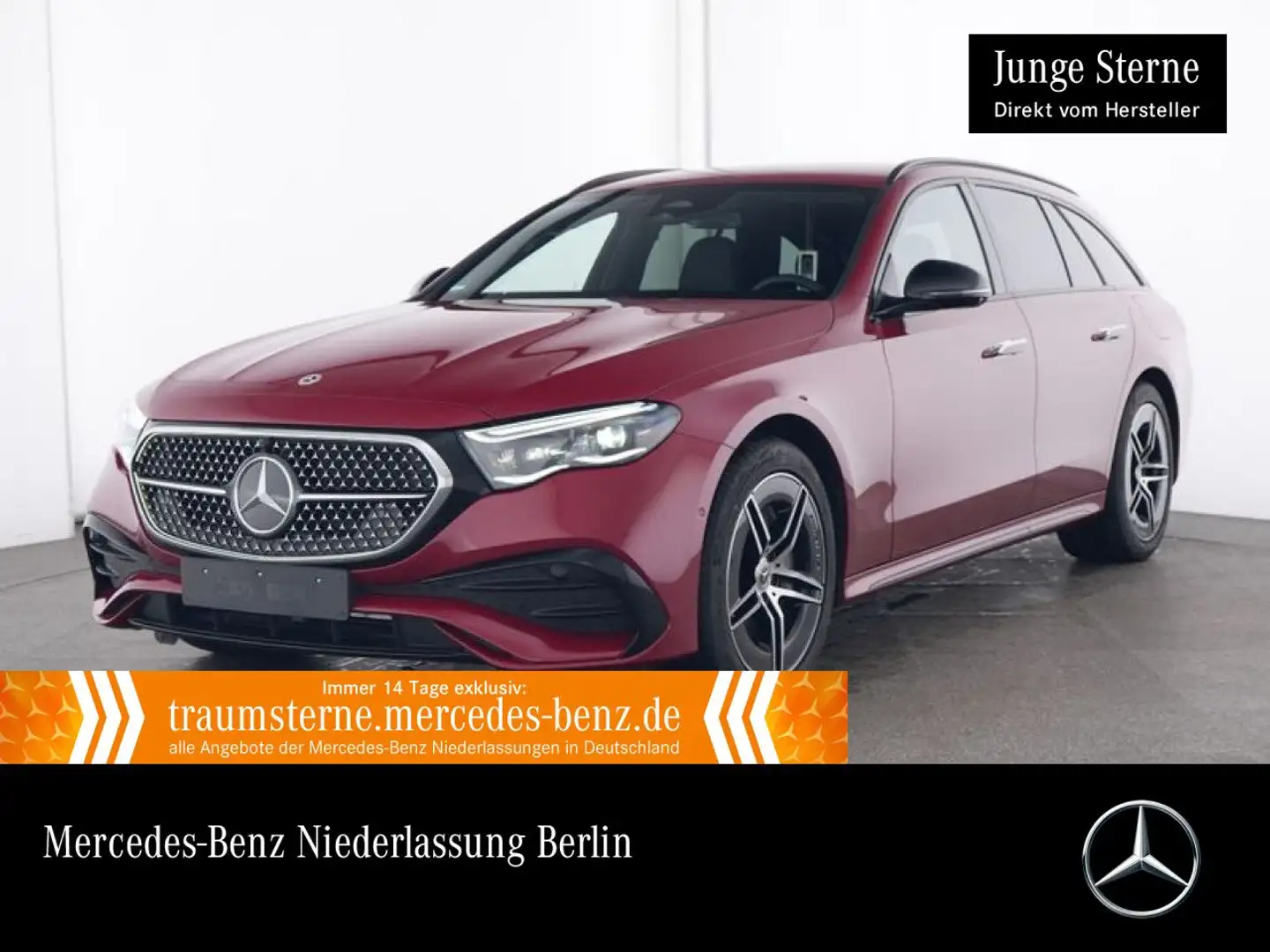 Mercedes-Benz E 300 e T Hybrid AMG 360° Airmat Burmester Distr. Rood - 1