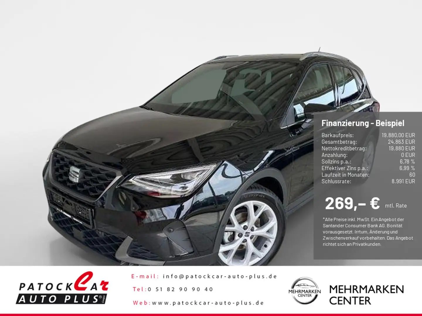 SEAT Arona 1.0 TSI FR KAMERA NAVI ACC FACEL. LED Noir - 1