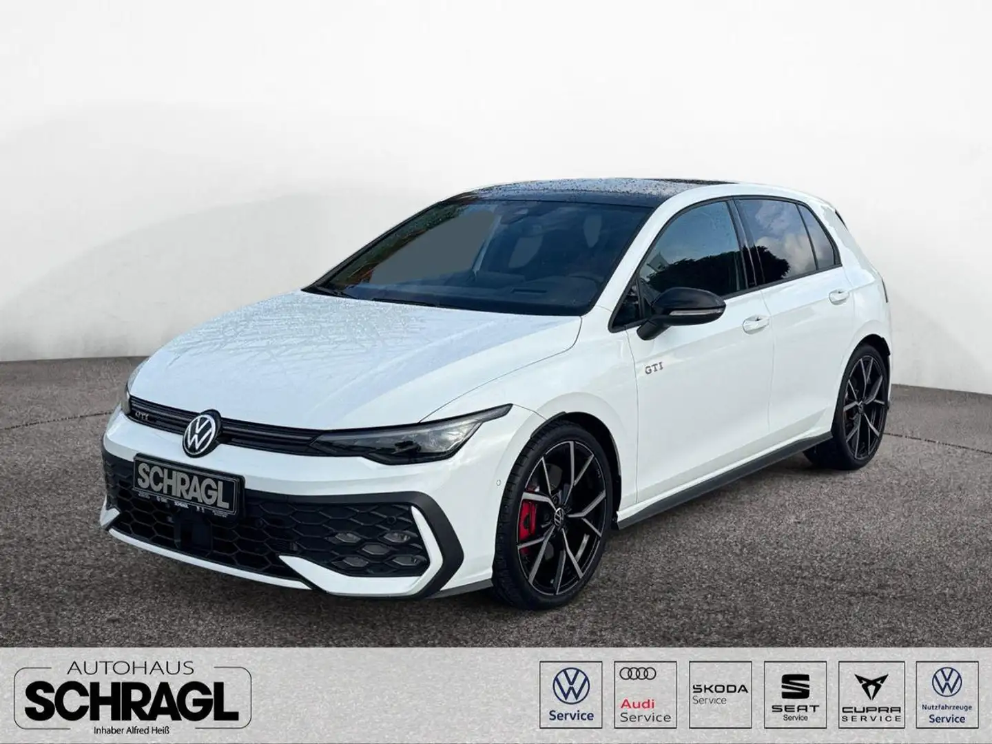 Volkswagen Golf VIII 2.0 TSI DSG GTI+BLACK+IQ+PANO+HARMAN Weiß - 1