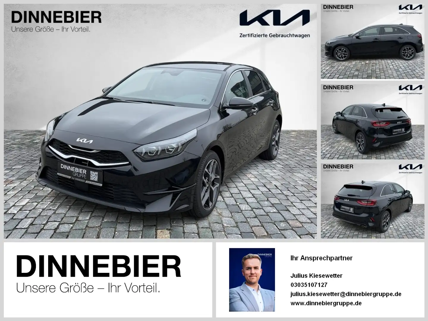 Kia Ceed / cee'd CEED Ultimate Edition 1.5T LED+Kamera+Navi Schwarz - 1