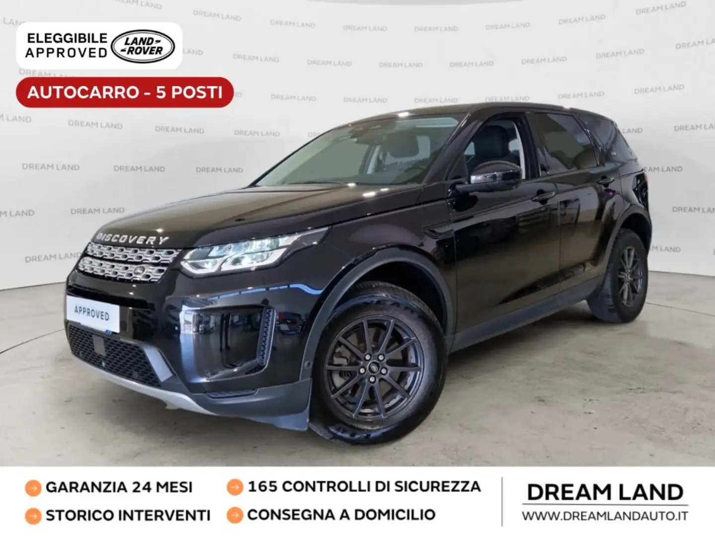 Land Rover Discovery Sport 2.0 TD4 163CV AUTOCARRO+IVA AWD Auto UNICO PROP. Nero - 2