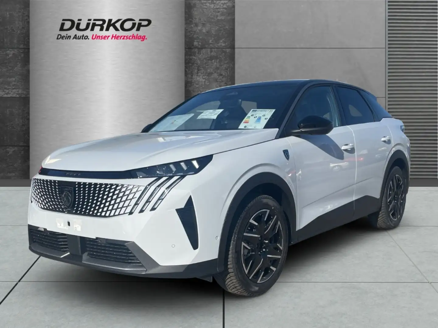Peugeot 3008 1.2 GT HYBRID Spurhalteass. El. Heckklappe Navi Weiß - 1