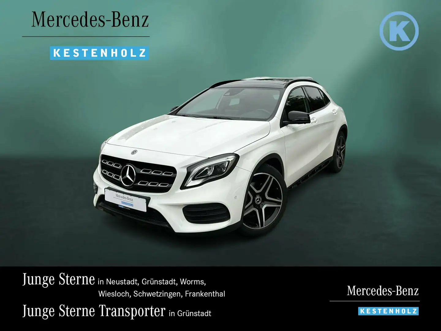 Mercedes-Benz GLA 220 GLA 220 4M AMG+NIGHT+PANO+360°+TWA+BREMSASS+NAVI Weiß - 1
