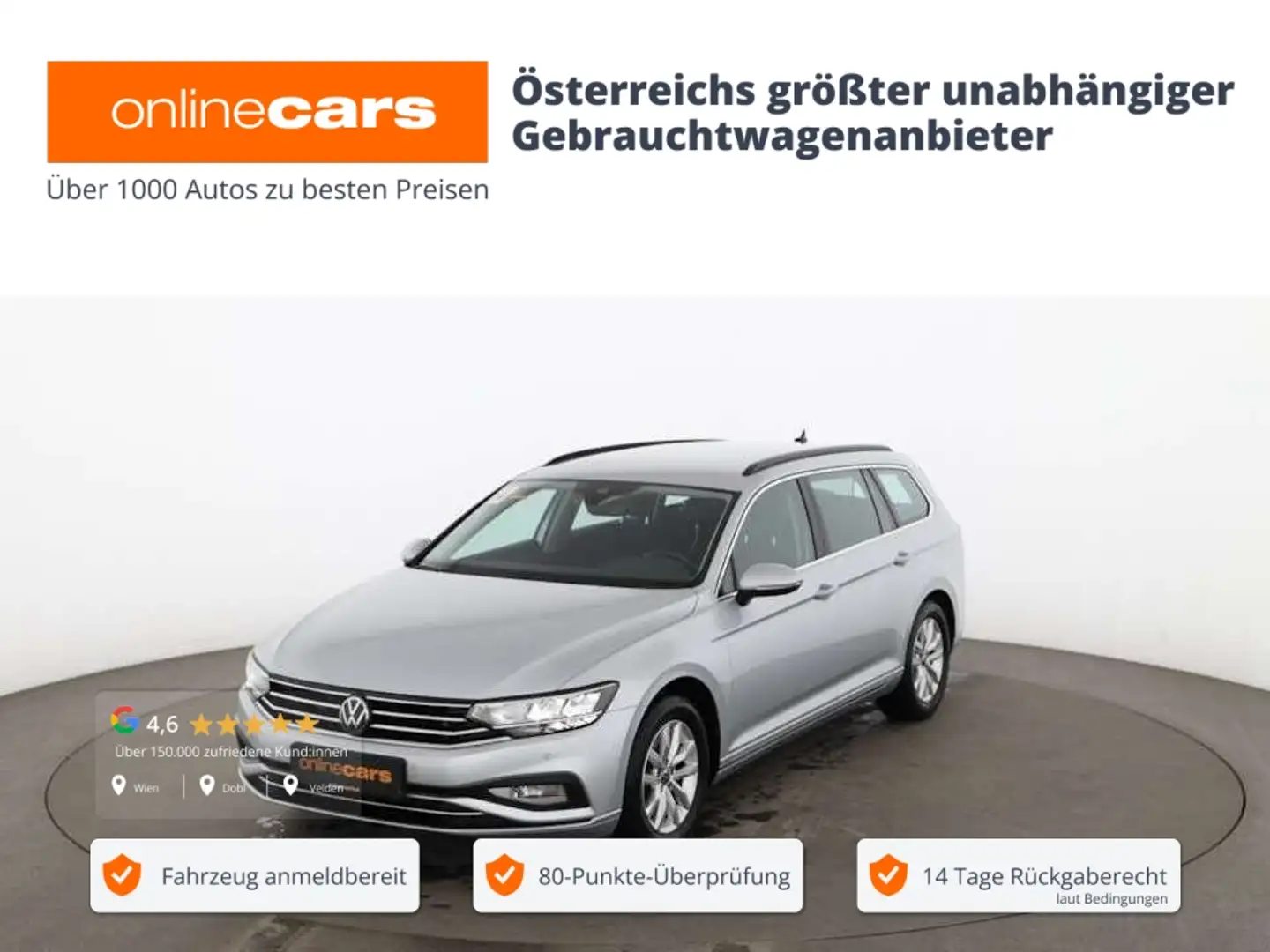 Volkswagen Passat Variant 2.0 TDI Business LED RADAR NAVI Silber - 1