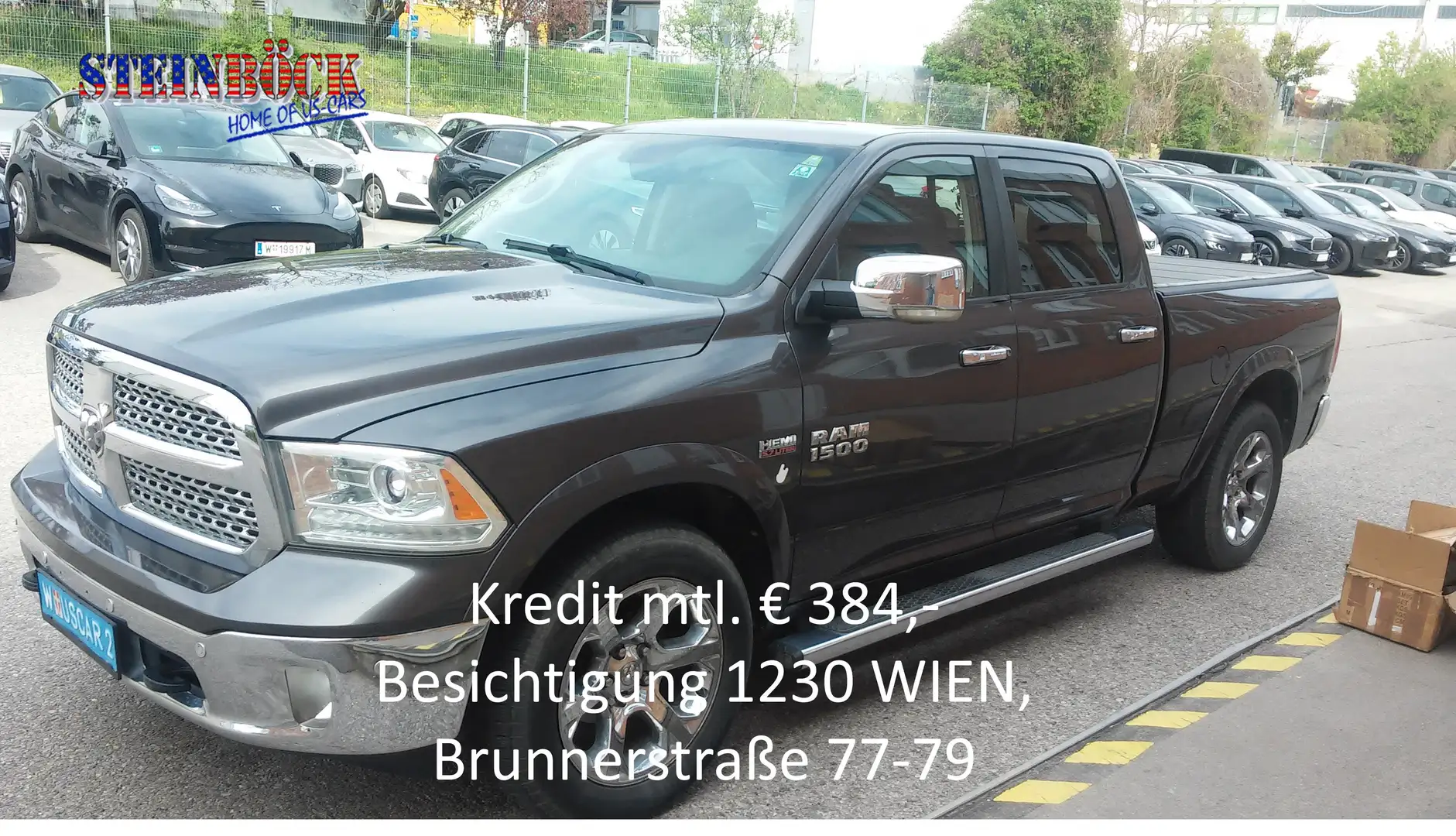 RAM 1500 Crew Cab Longbed Laramie inkl. LRA + LF 25.000 NET Szürke - 1