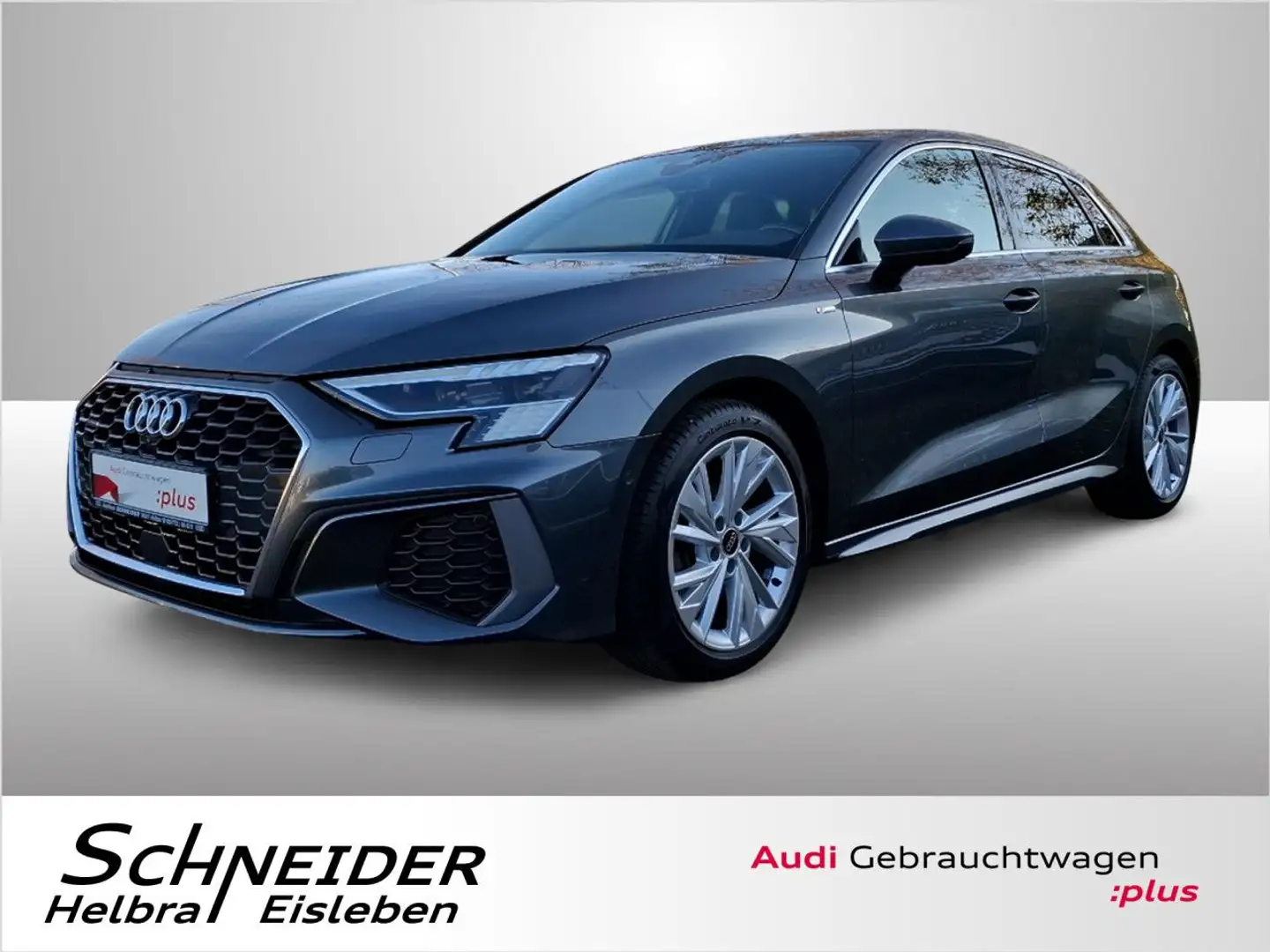 Audi A3 SPORTBACK 40 TDI QUATTRO S-LINE+360+MATRIX+STHZ Grau - 1