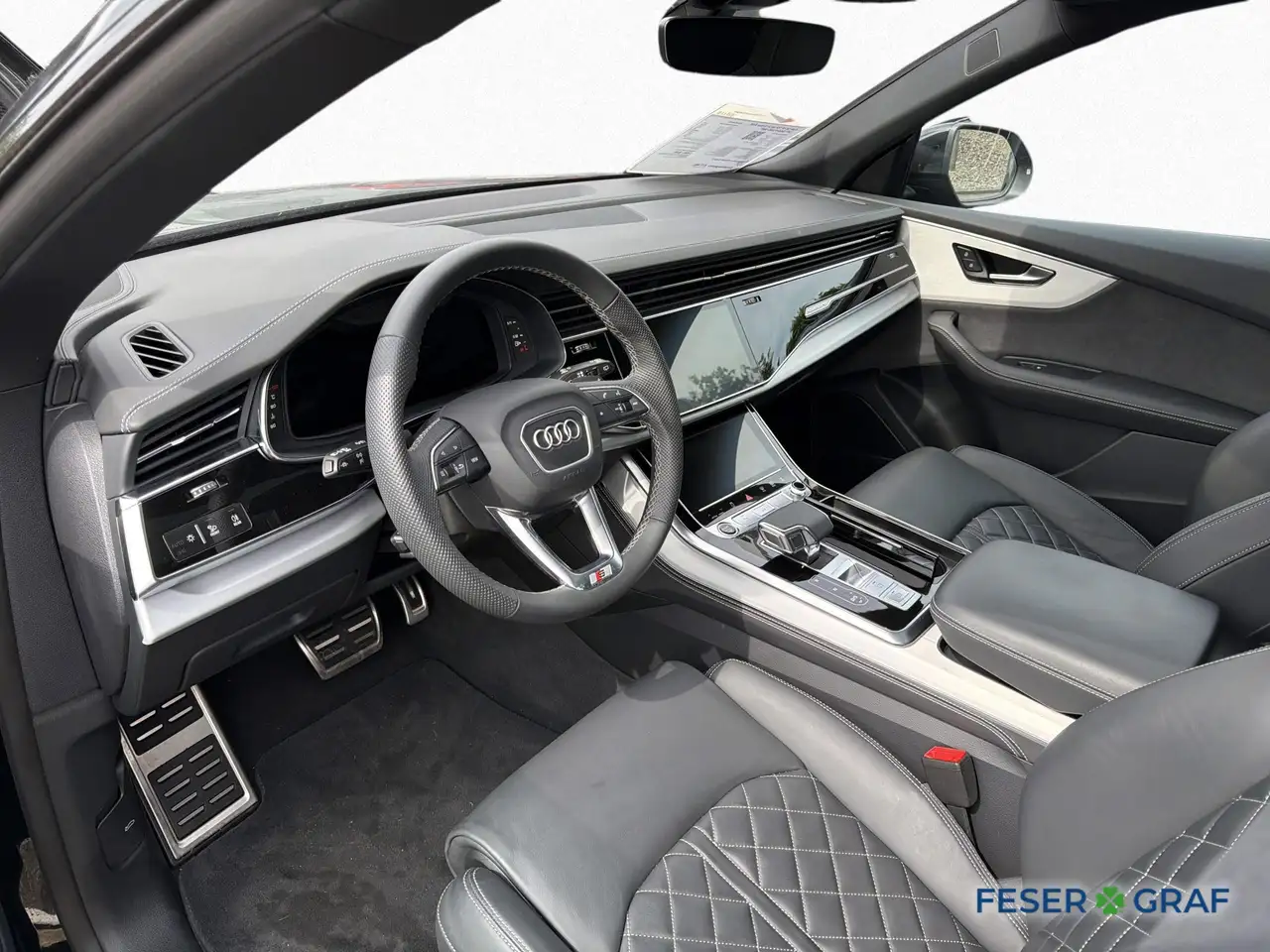 Audi Q8 50 TDI 2x S line S-Sitz AHK LUFT B&O PANO 360°, миниатюра 7