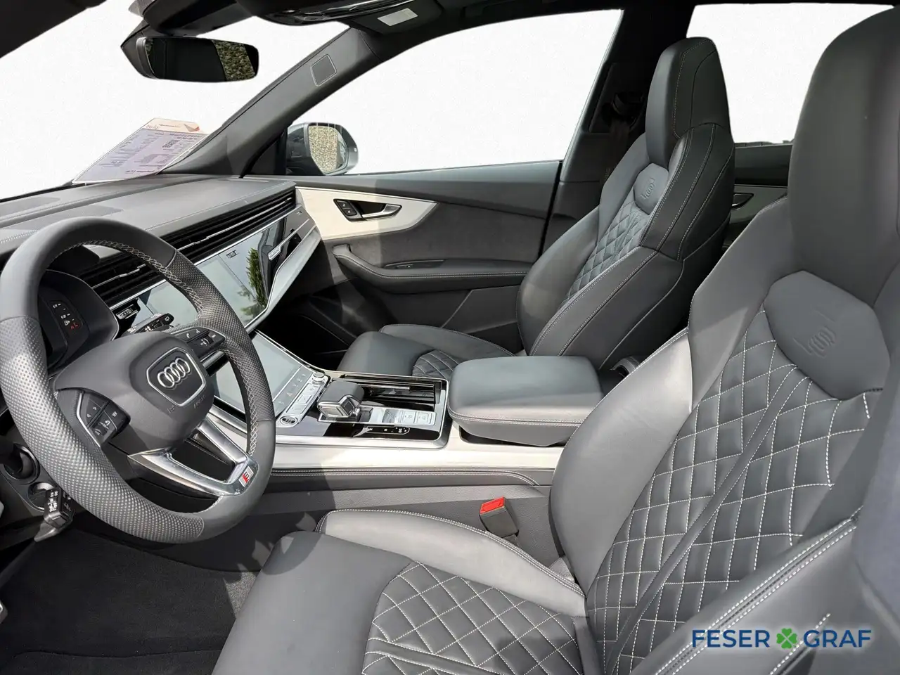Audi Q8 50 TDI 2x S line S-Sitz AHK LUFT B&O PANO 360°, миниатюра 8