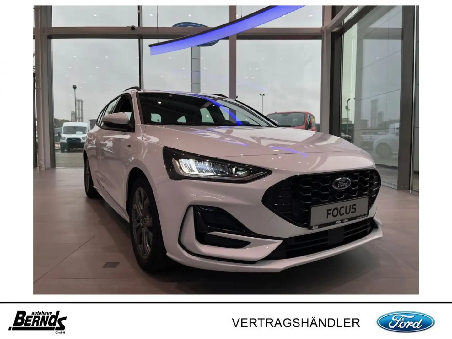 Ford Focus Turnier 1.0 EcoBoost Hybrid ST-LINE SHZ KAMERA Blanc - 1