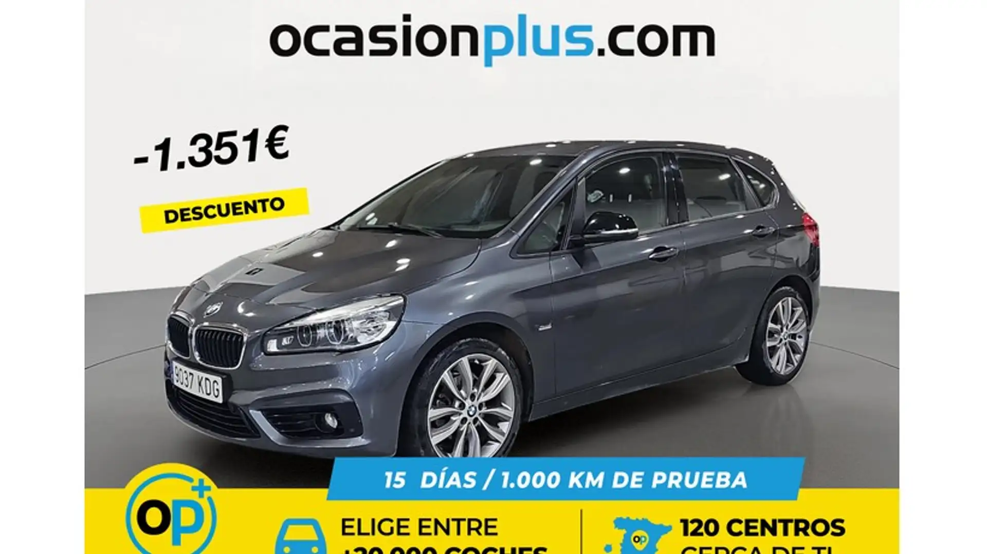BMW 218 218dA Active Tourer Gris - 1