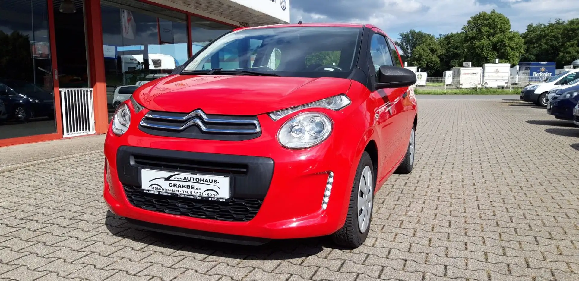 Citroen C1 Klima, KD groß, HU/AU, 2 Reifen NEU Rouge - 2
