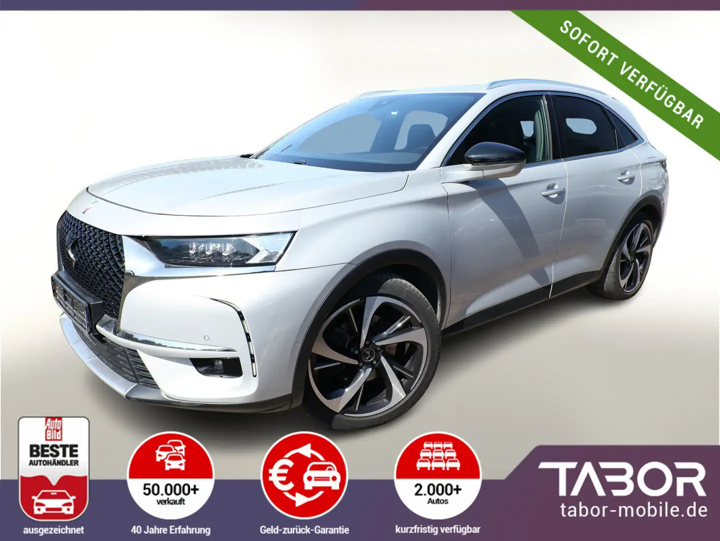 DS Automobiles DS 7 Crossback Crossback E-Tense 300 Aut. Hybrid Gr.Chic 4x4 Grau - 1