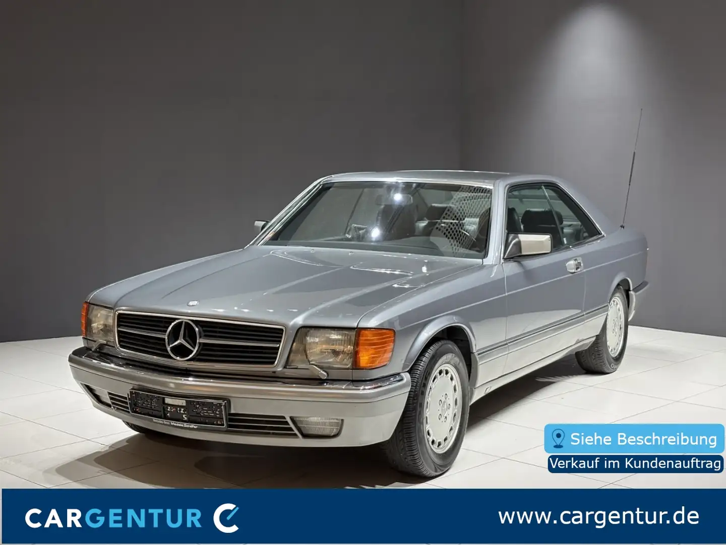 Mercedes-Benz 560 SEC RÜF|BRD|Sammlungsverkleinerung Leder Grijs - 1