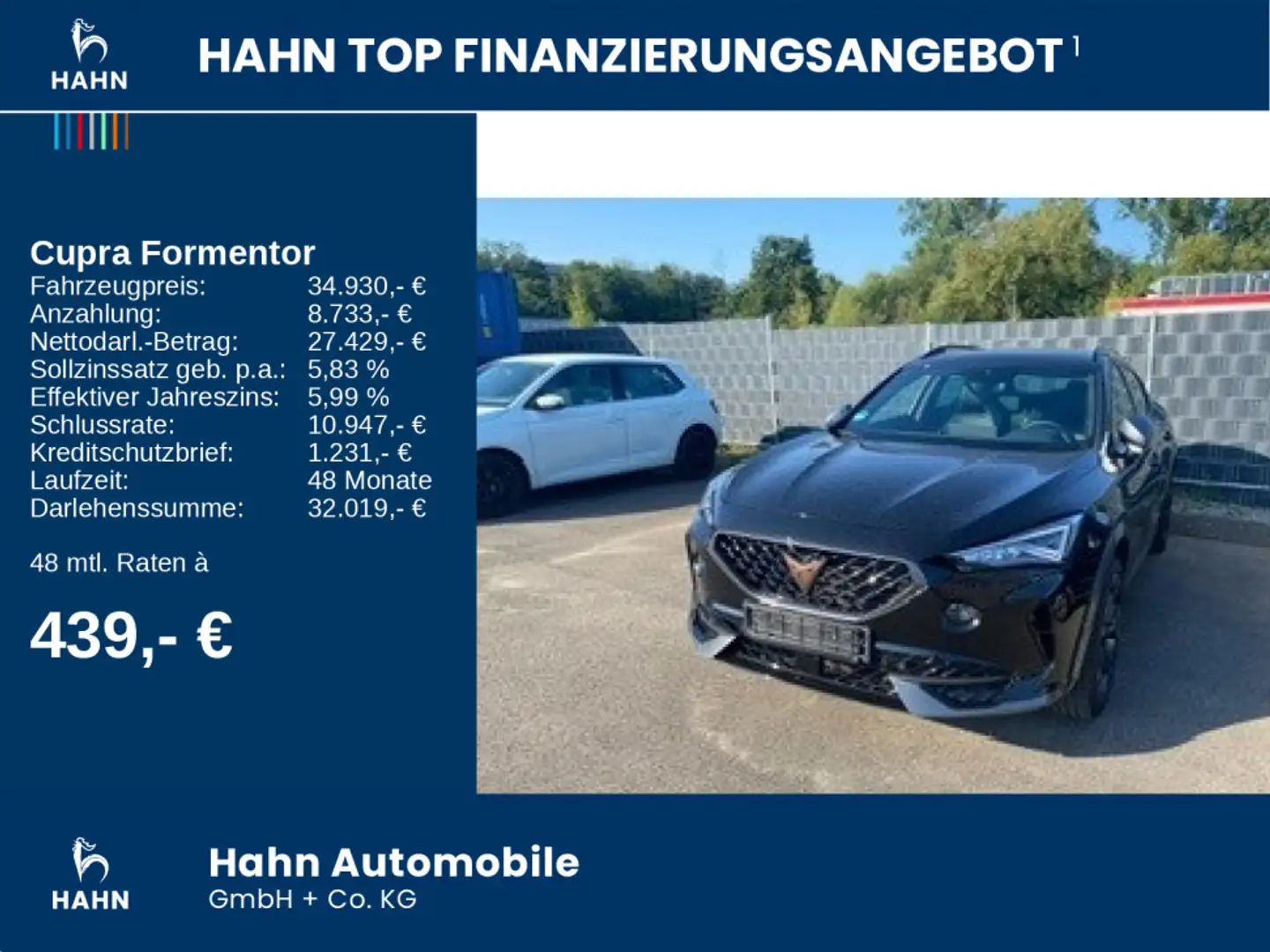 CUPRA Formentor VZ 2.0 TSI DSG 4Drive Navi Pano Kamera Schwarz - 2