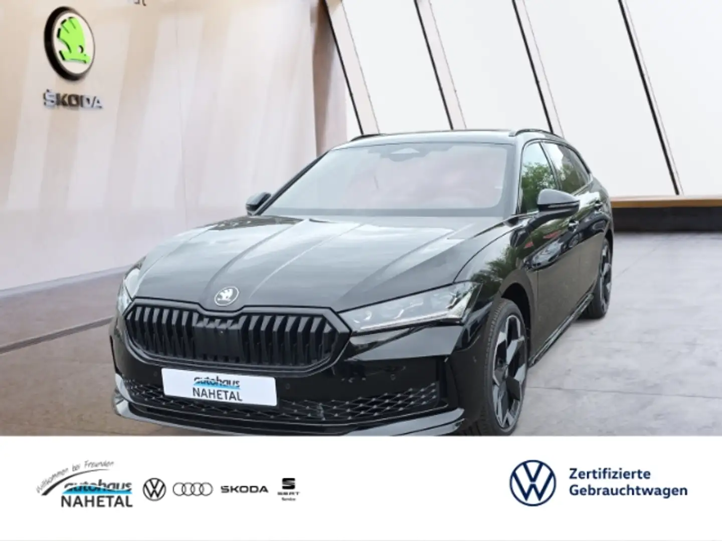 Skoda Superb Combi 2.0 TSI DSG 4x4 Sportline MATRIX NAVI HUD PD Schwarz - 1