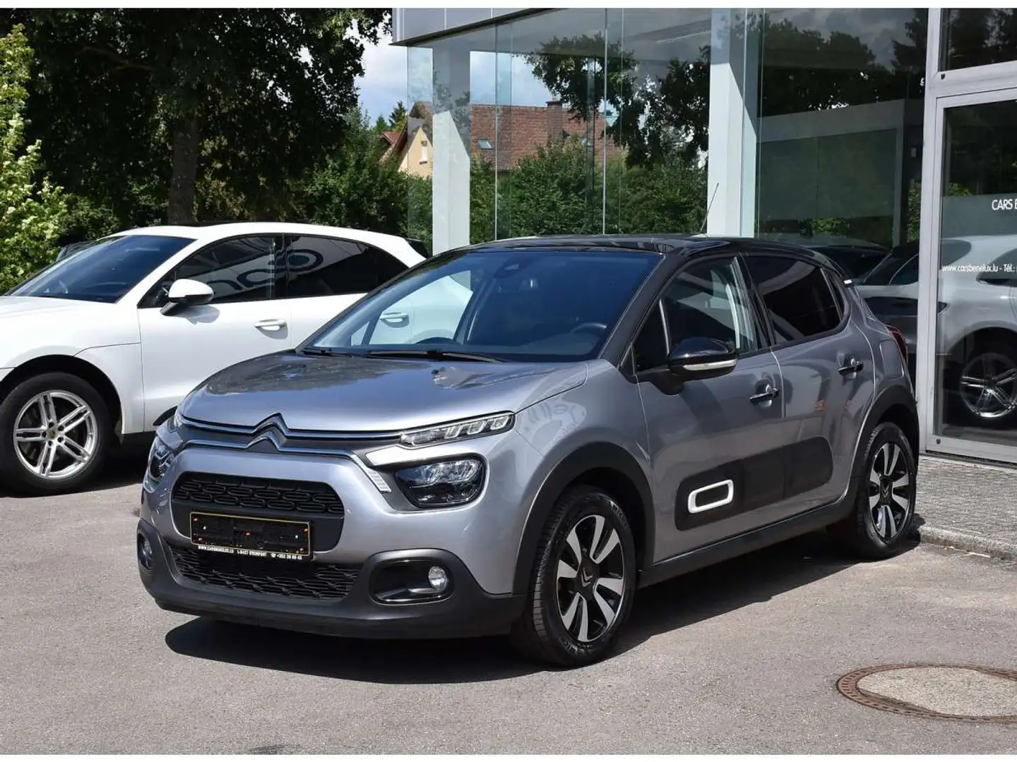 Citroen C3 1.2 PureTech Max 110 GPS LANE CAM KEYLESS 1MAIN Argento - 2