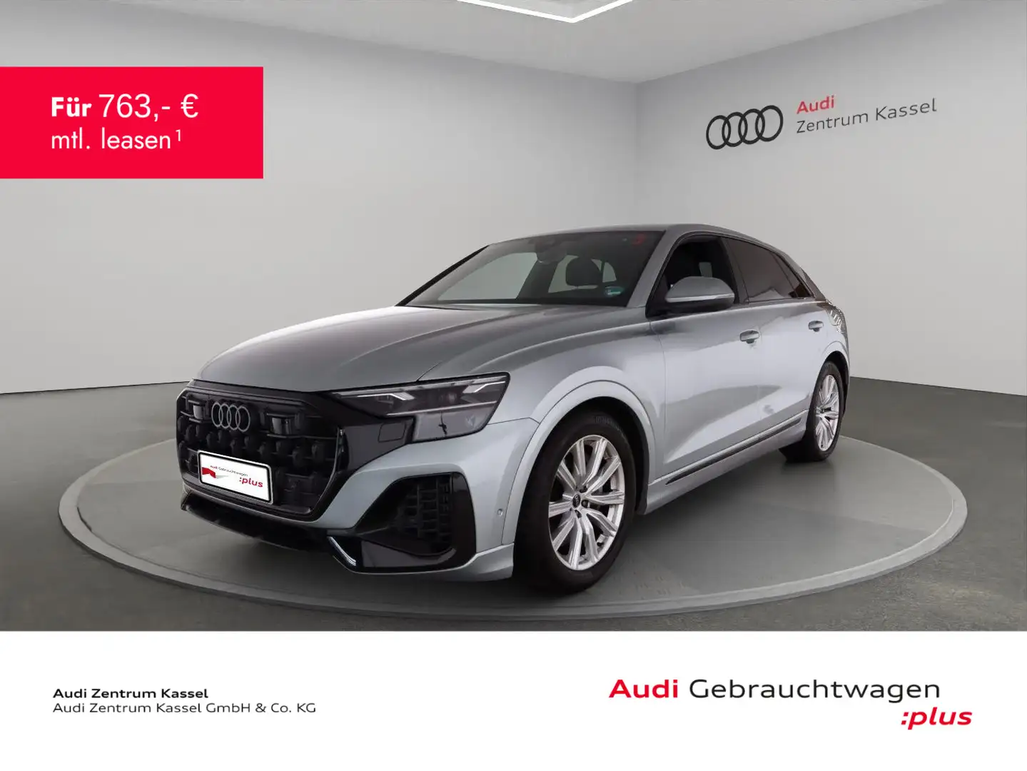 Audi Q8 55 TFSI e qu. HUD AHK Matrix Luftf. Kameras Argent - 1
