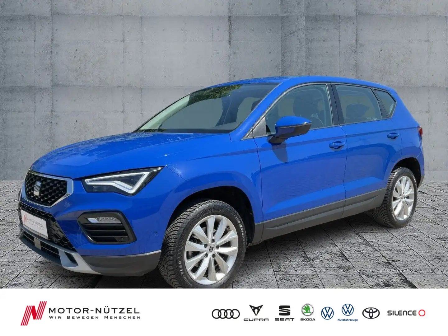 SEAT Ateca 1.0 TSI STYLE LED+NAVI+APP+GRA+SHZ+PDC+RFK Blau - 1