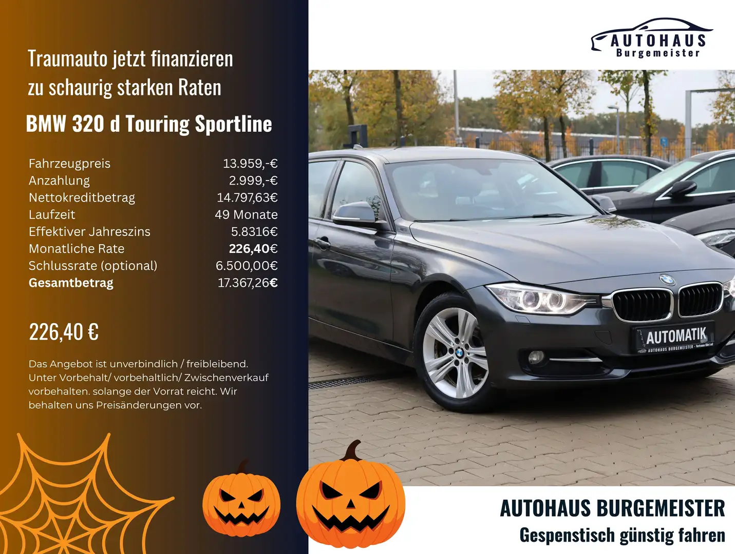 BMW 320 d Touring Sportline *2-Hand*LED*Leder*Auto*PDC*SHZ Gris - 1