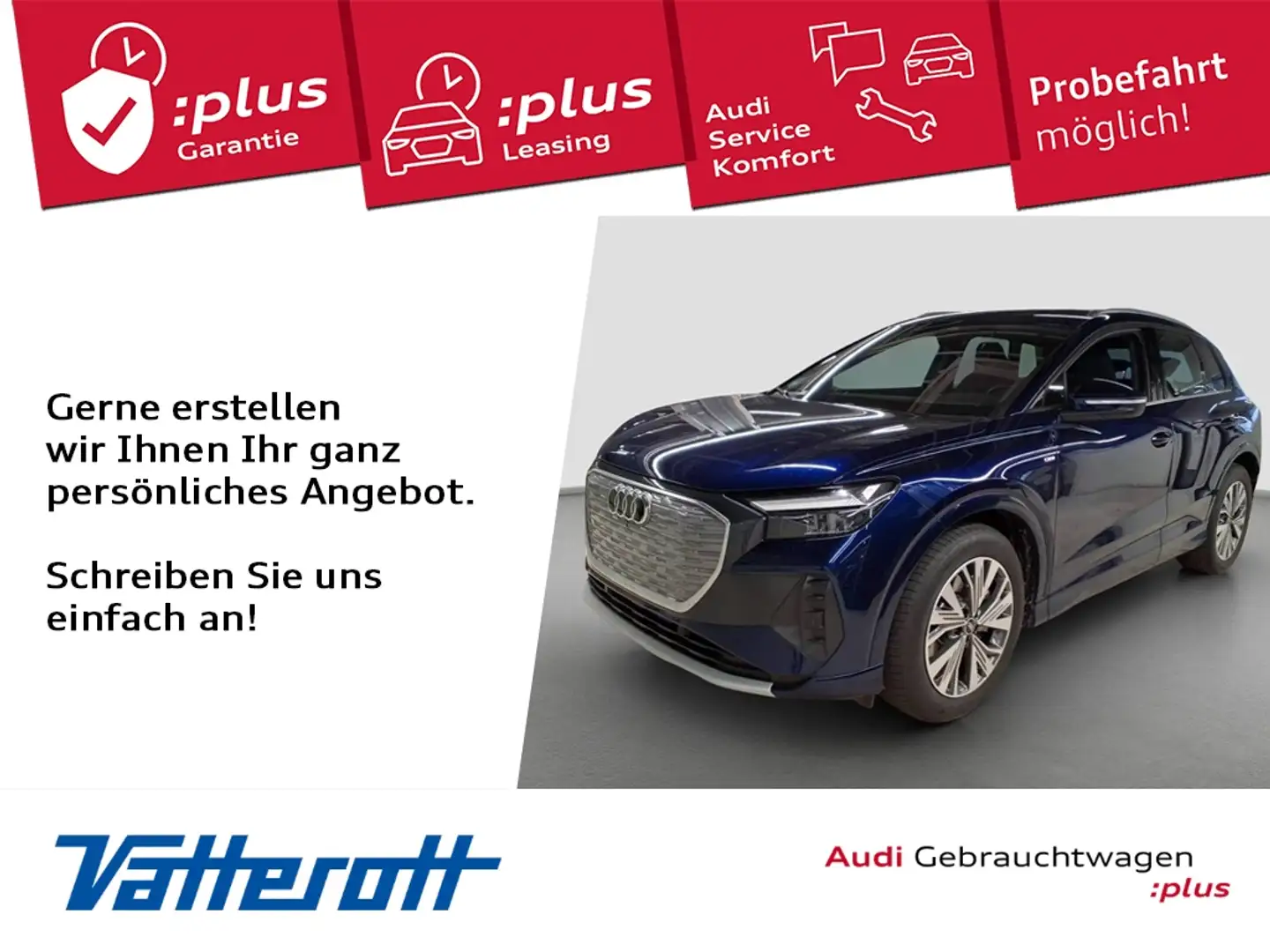 Audi Q4 e-tron e-tron 45 quattro HUD Navi ACC CarPlay Blau - 1