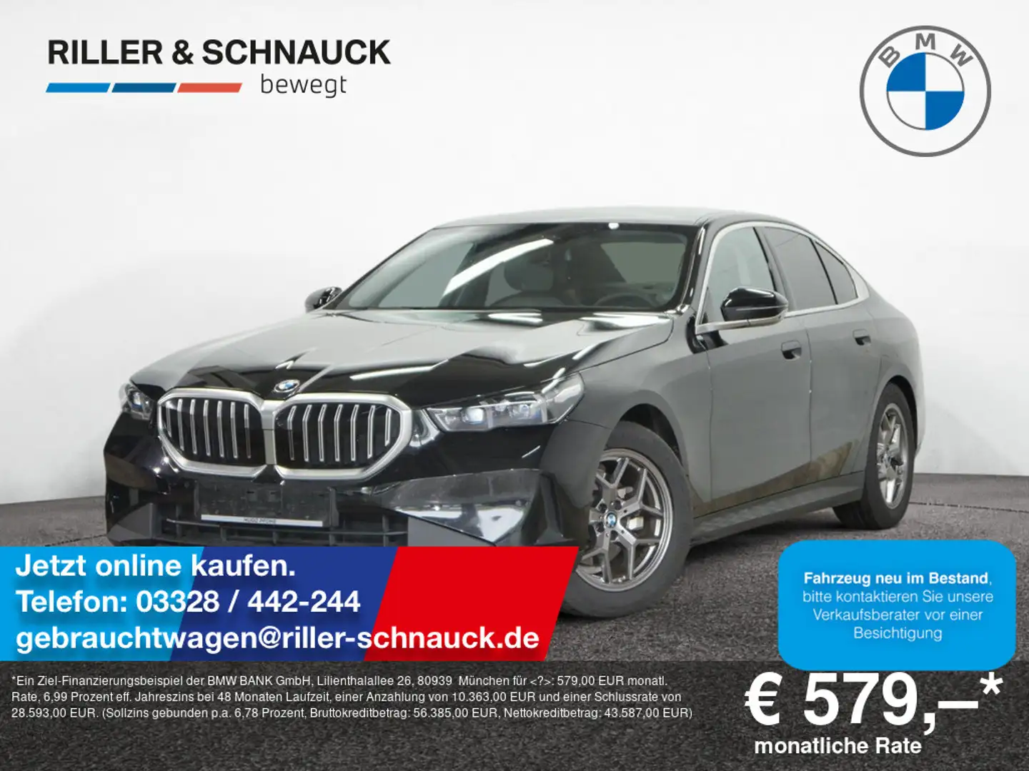 BMW 520 d xDrive PANO+STANDHZG+HUD+ACC+HK Schwarz - 1
