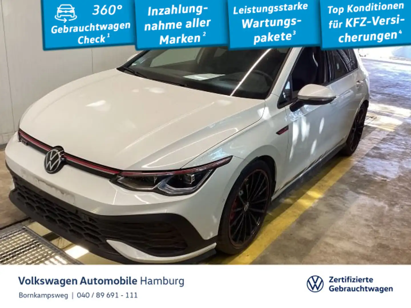 Volkswagen Golf GTI Golf VIII 2.0 GTI DSG  DCC Panoramadach Leder IQ Blanc - 1