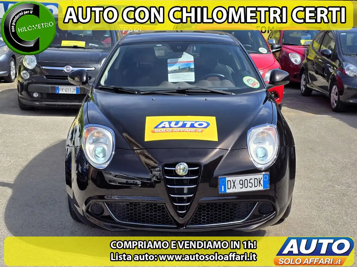 Alfa Romeo MiTo 1.4 78CV 107.000KM NEOPATENTATI/RATE/PERMUTE Nero - 1