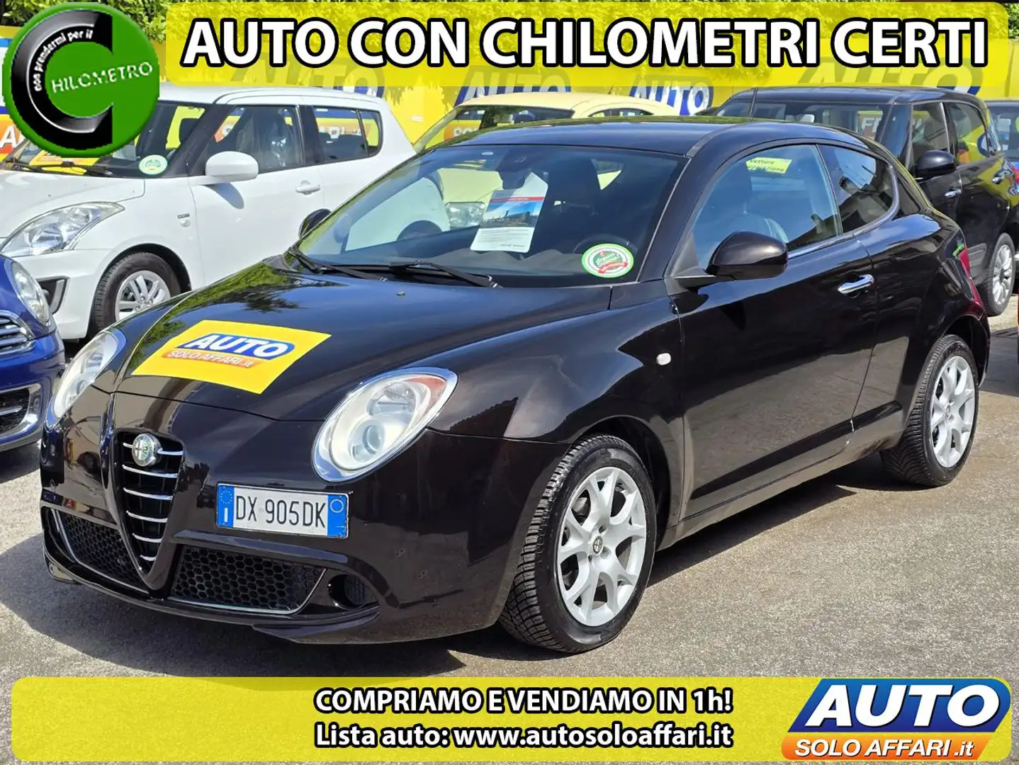 Alfa Romeo MiTo 1.4 78CV 107.000KM NEOPATENTATI/RATE/PERMUTE Nero - 2