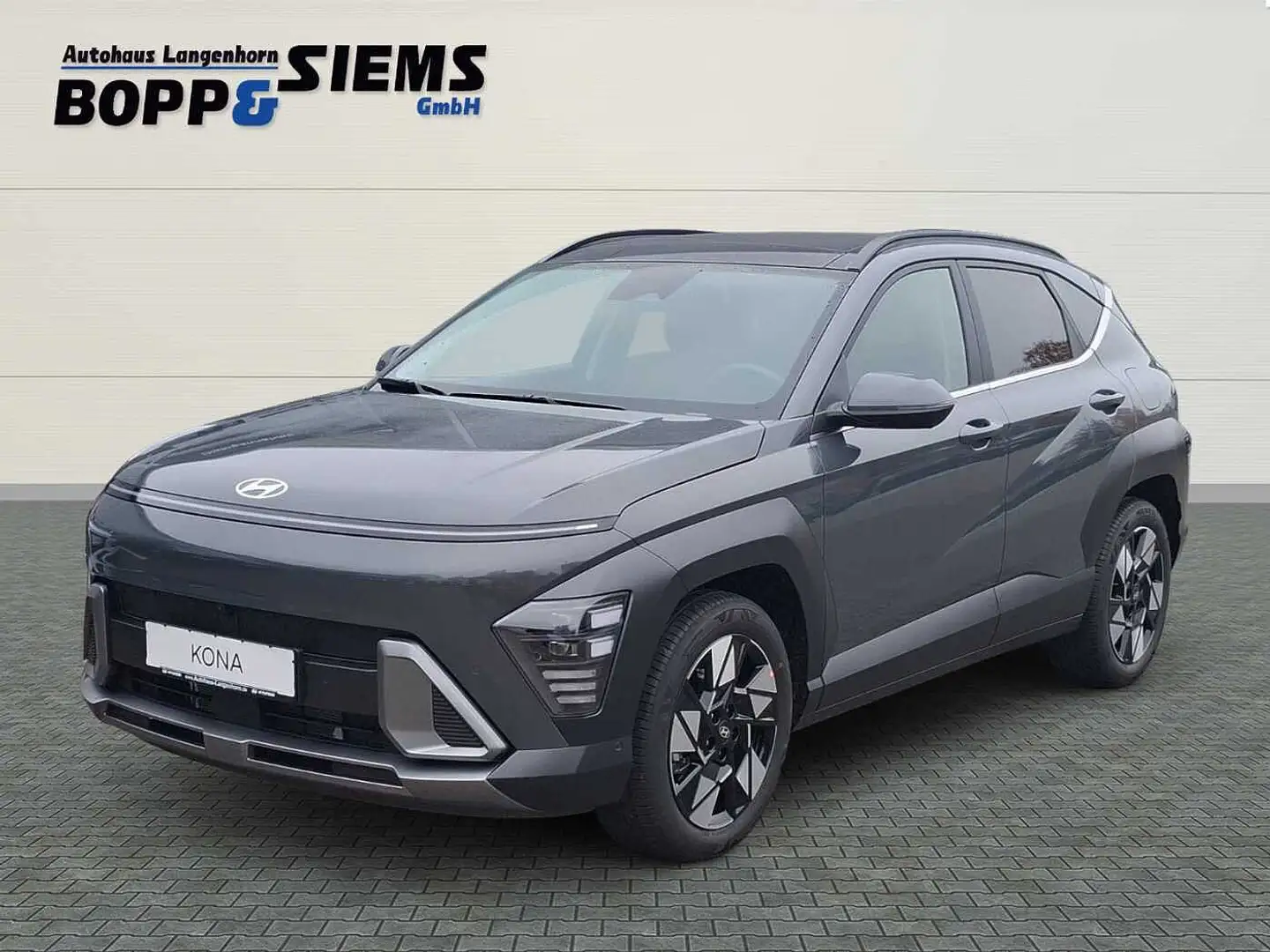 Hyundai KONA 1.6 T-GDI DCT Prime 'Glasdach' Grau - 1