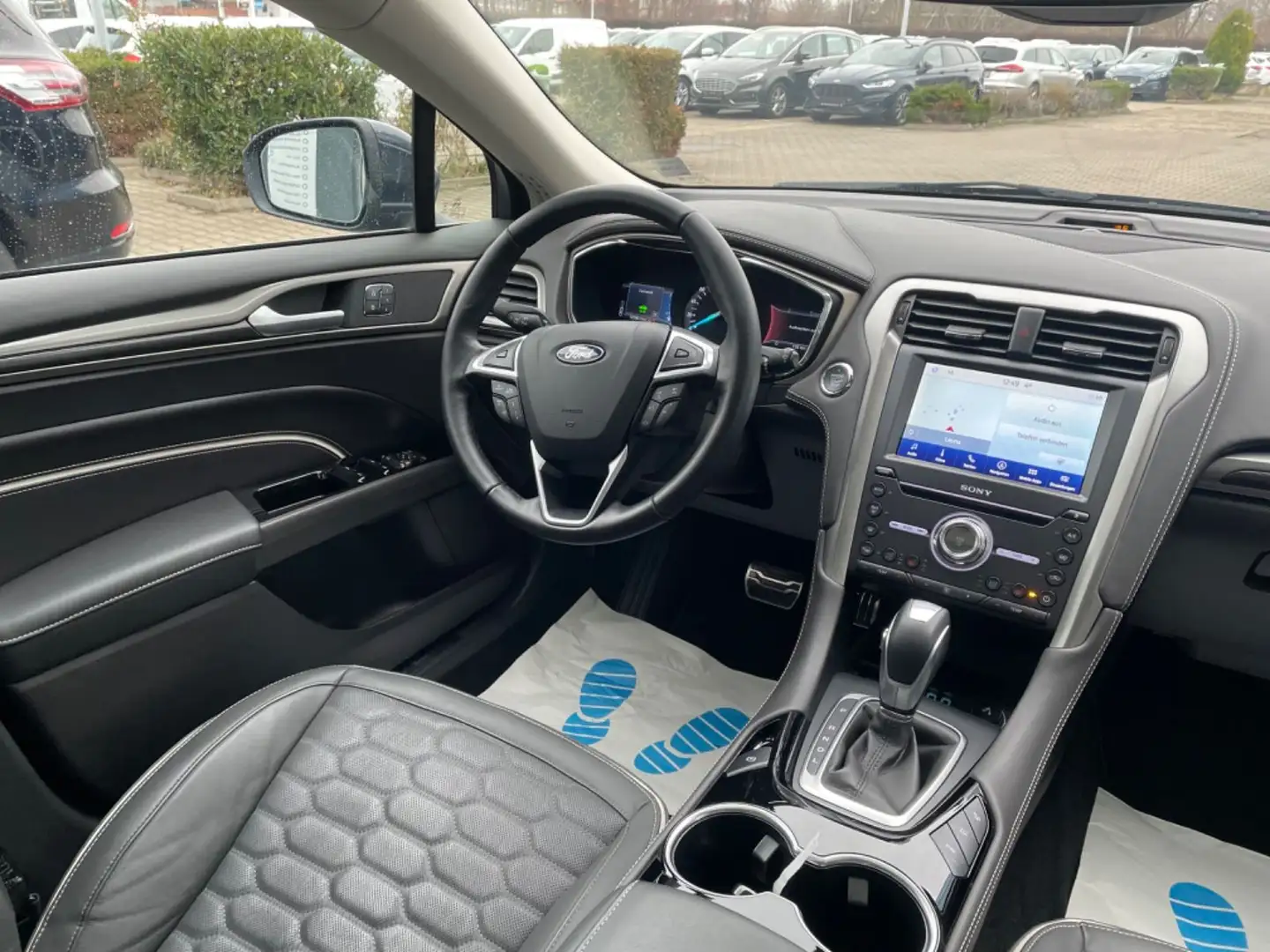 Ford Mondeo MHEV187 Kombi Vignale Sony/Leder/Pano/ACC Blauw - 2