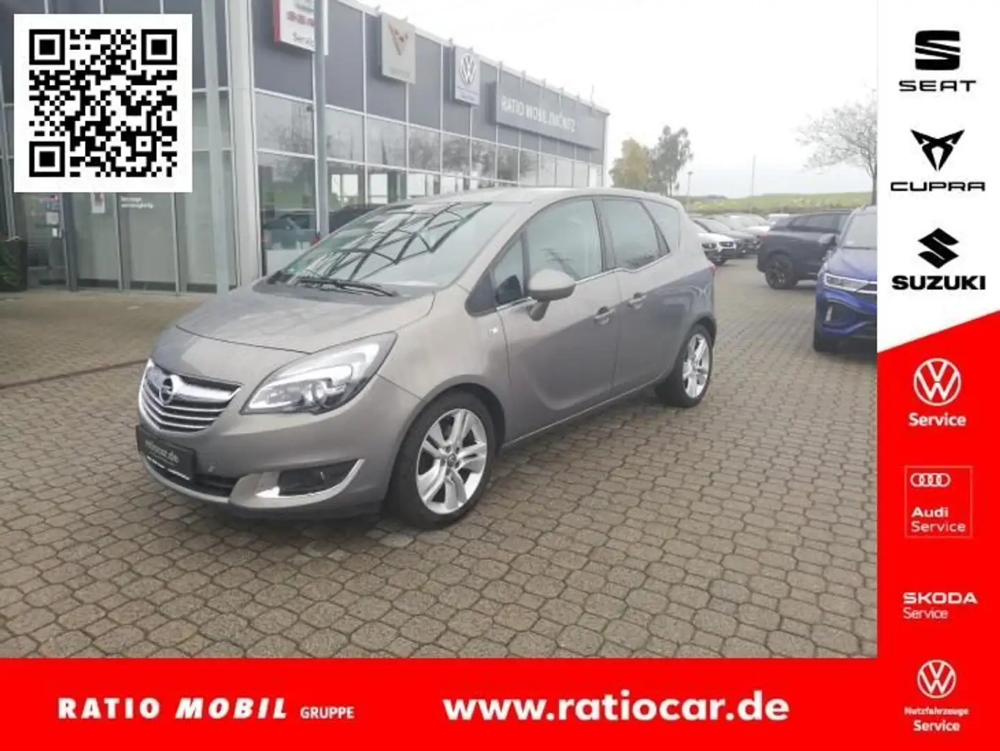 Opel Meriva MERIVA B INNOVATION 1.4 TURBO AUTOMATIK SHZ RFK Brun - 1