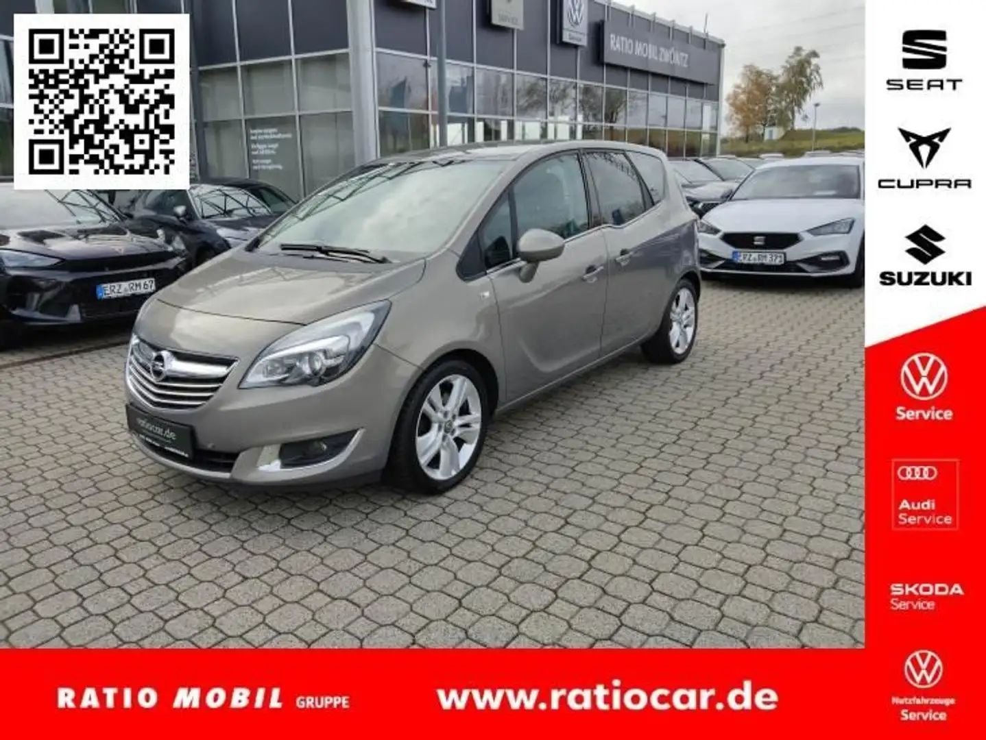 Opel Meriva MERIVA B INNOVATION 1.4 TURBO AUTOMATIK SHZ RFK Braun - 1